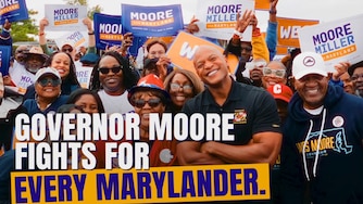 A still image from a political ad produced by Truth for Maryland.
