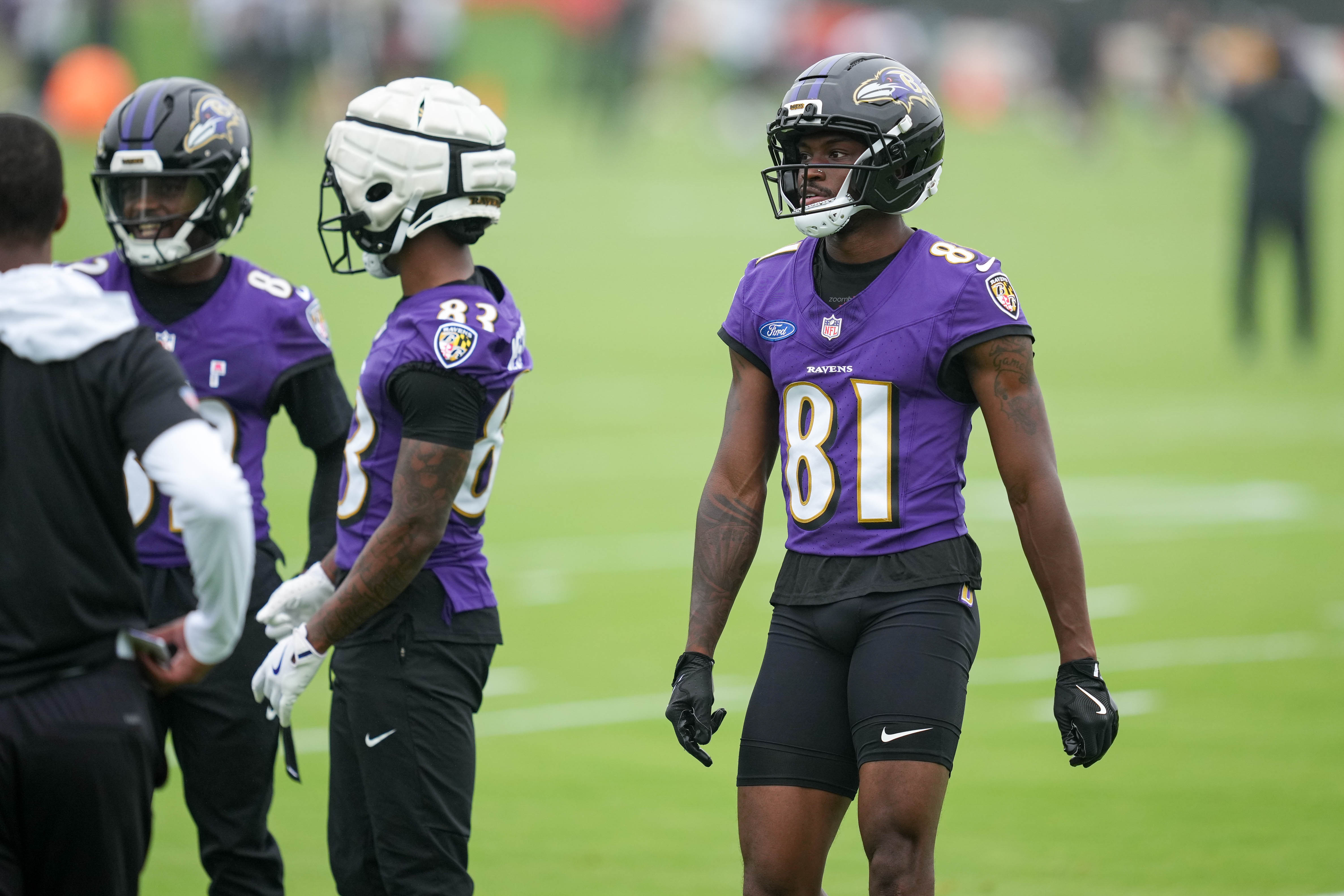 Wide receiver Devontez Walker (81), pictured during minicamp, had his best practice of training camp Saturday.