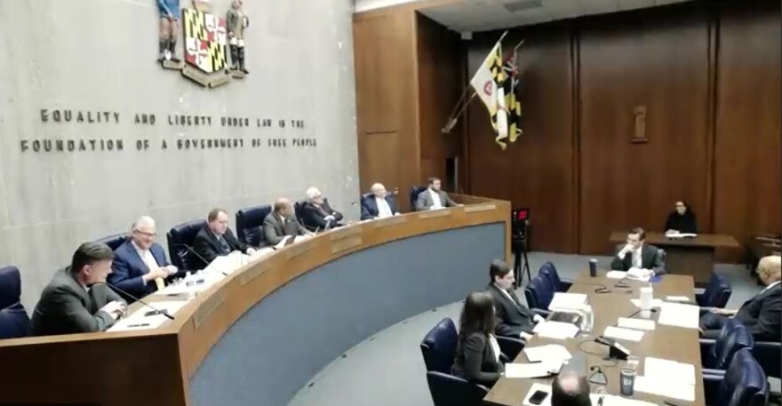 Baltimore County Council members met to discuss a proposed plastic bag ban on January 31, 2023.