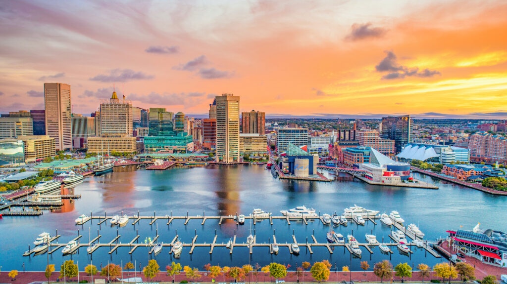 View of downtown Baltimore from Federal Hill.