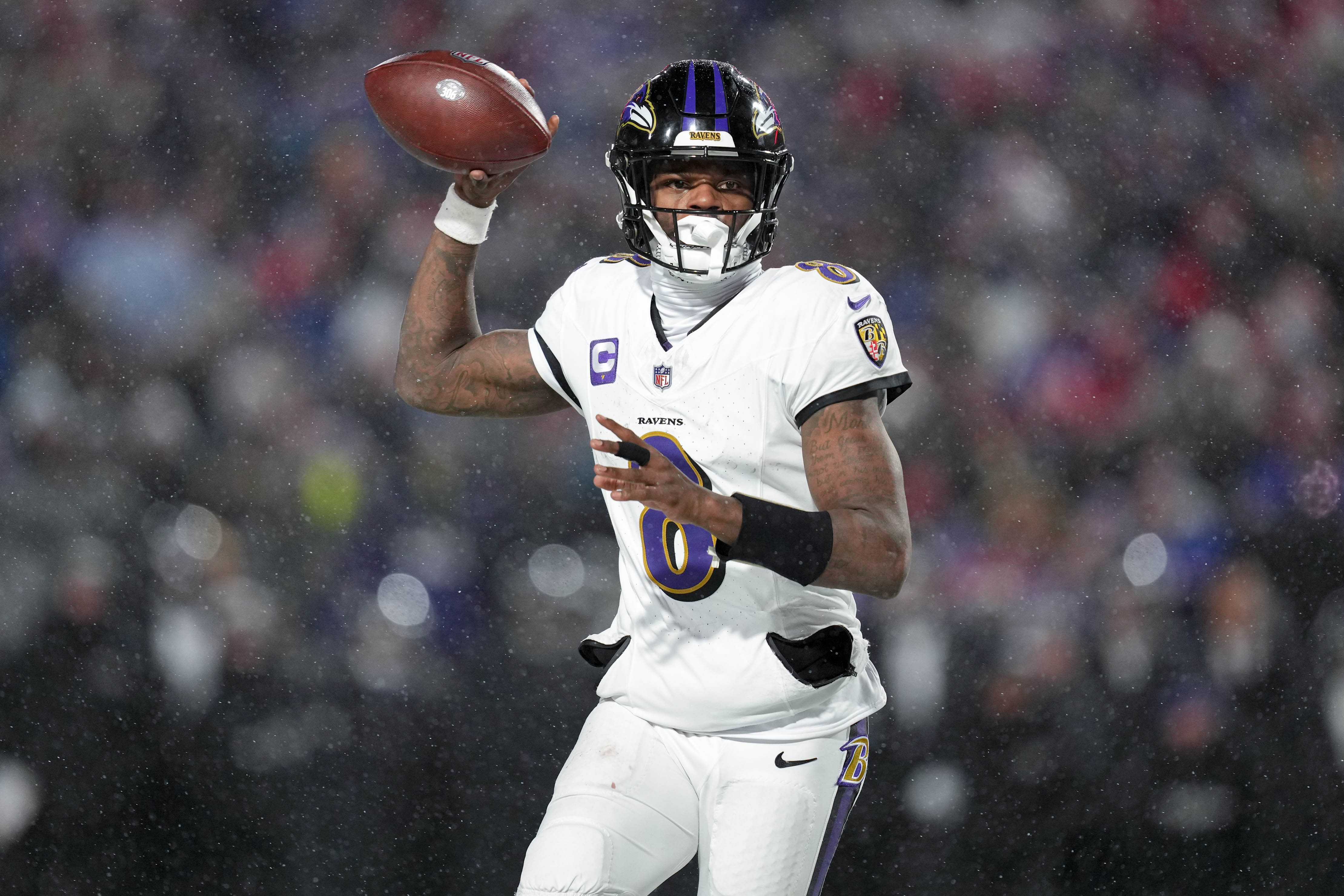 Ravens quarterback Lamar Jackson is a finalist for the AP NFL MVP award. 