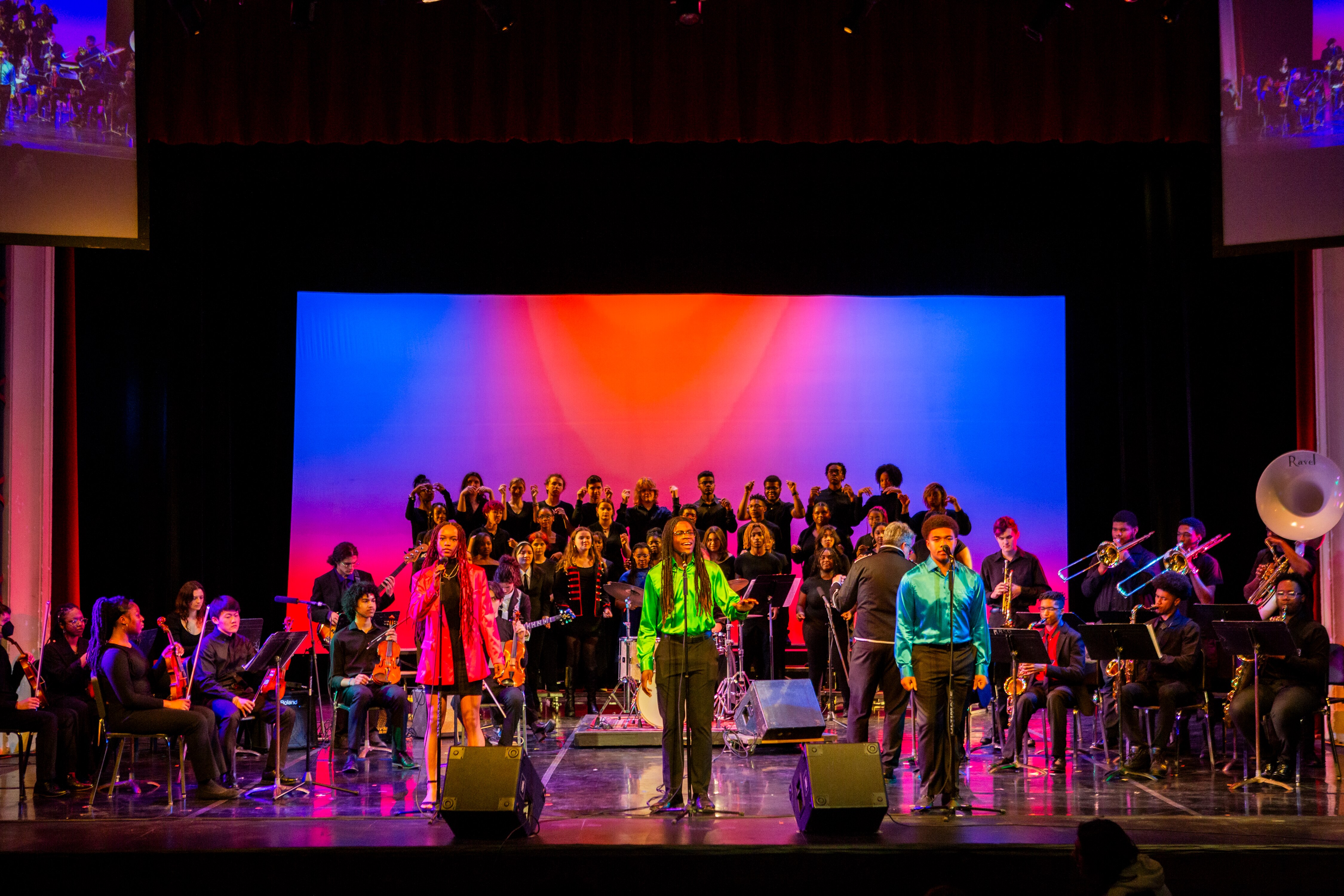 Baltimore School for the Arts students perform at its annual fundraiser and performance event, Expressions, in March 2024.