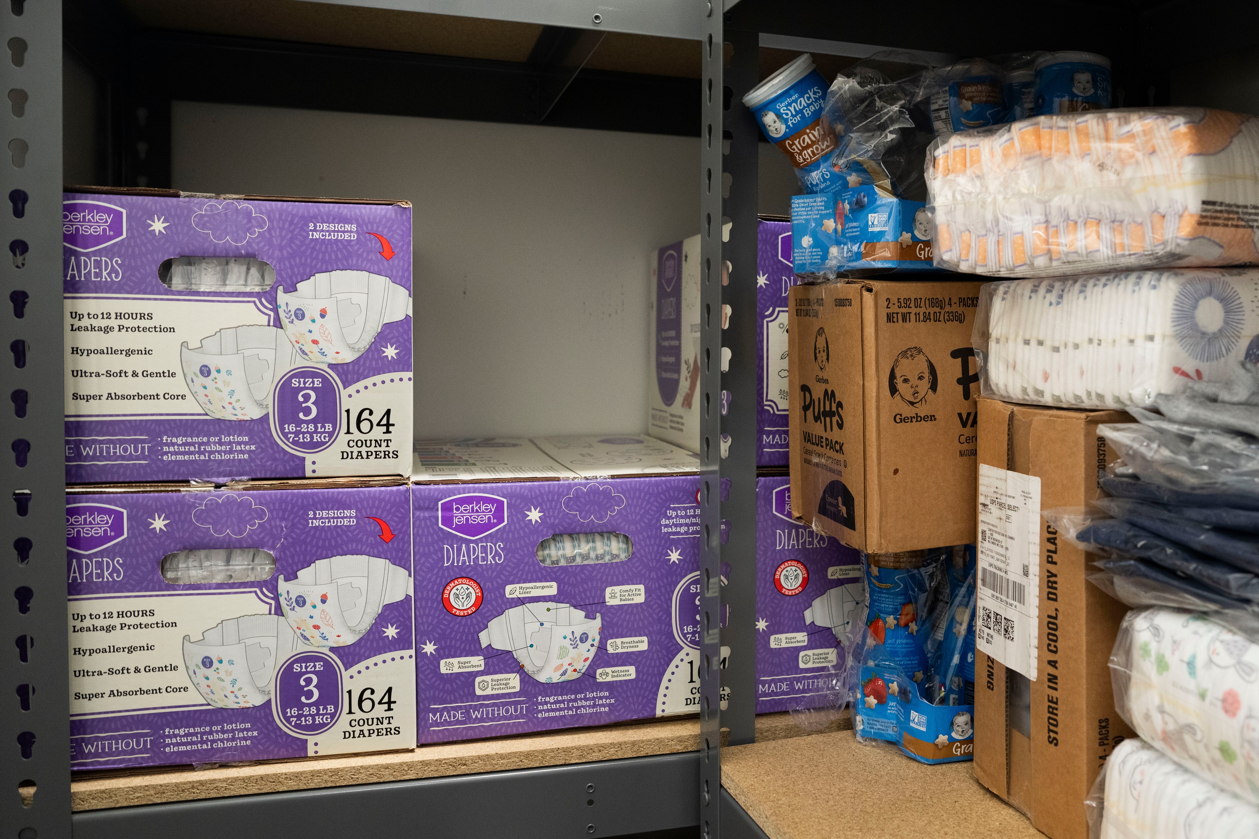 The diaper closet provides relief and help to new mothers in need. The Rise Early Learning and Family Support Center, part of the University of Maryland Baltimore School of Social Work, provides free, high-quality early childhood education, family support services, workforce development, and parent education programs all under one roof.
