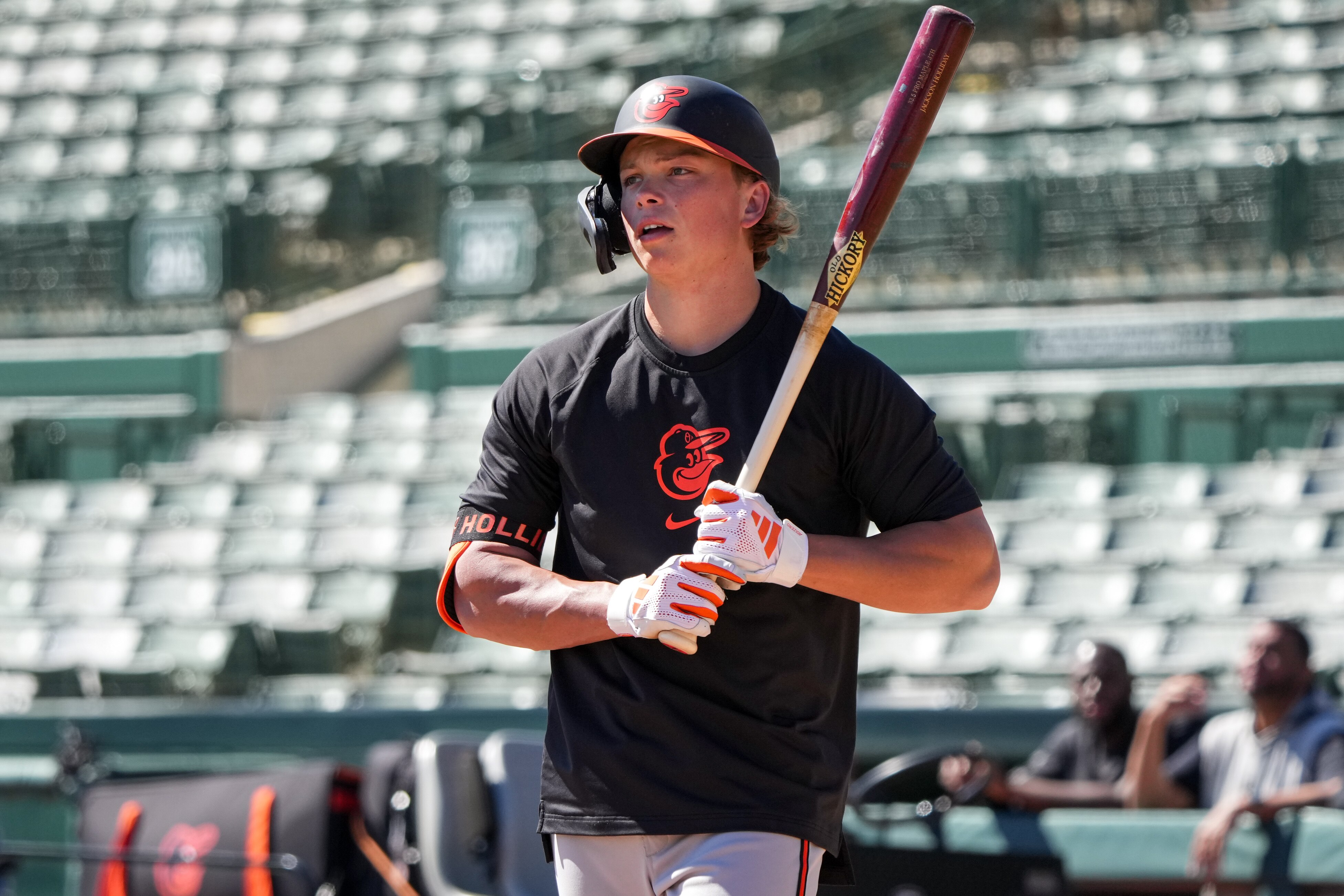Jackson Holliday is in the starting lineup for the Orioles at Boston on Wednesday night.