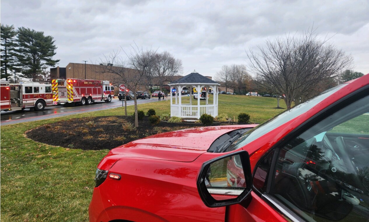 The Bel Air Volunteer Fire Company was part of the evacuation at the John Carroll School on Monday, Dec. 9.