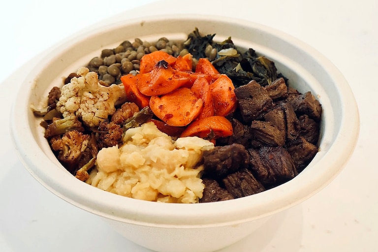 Cafe Terracotta offers coffee, pastries and customizable rice bowls with Levantine influences.