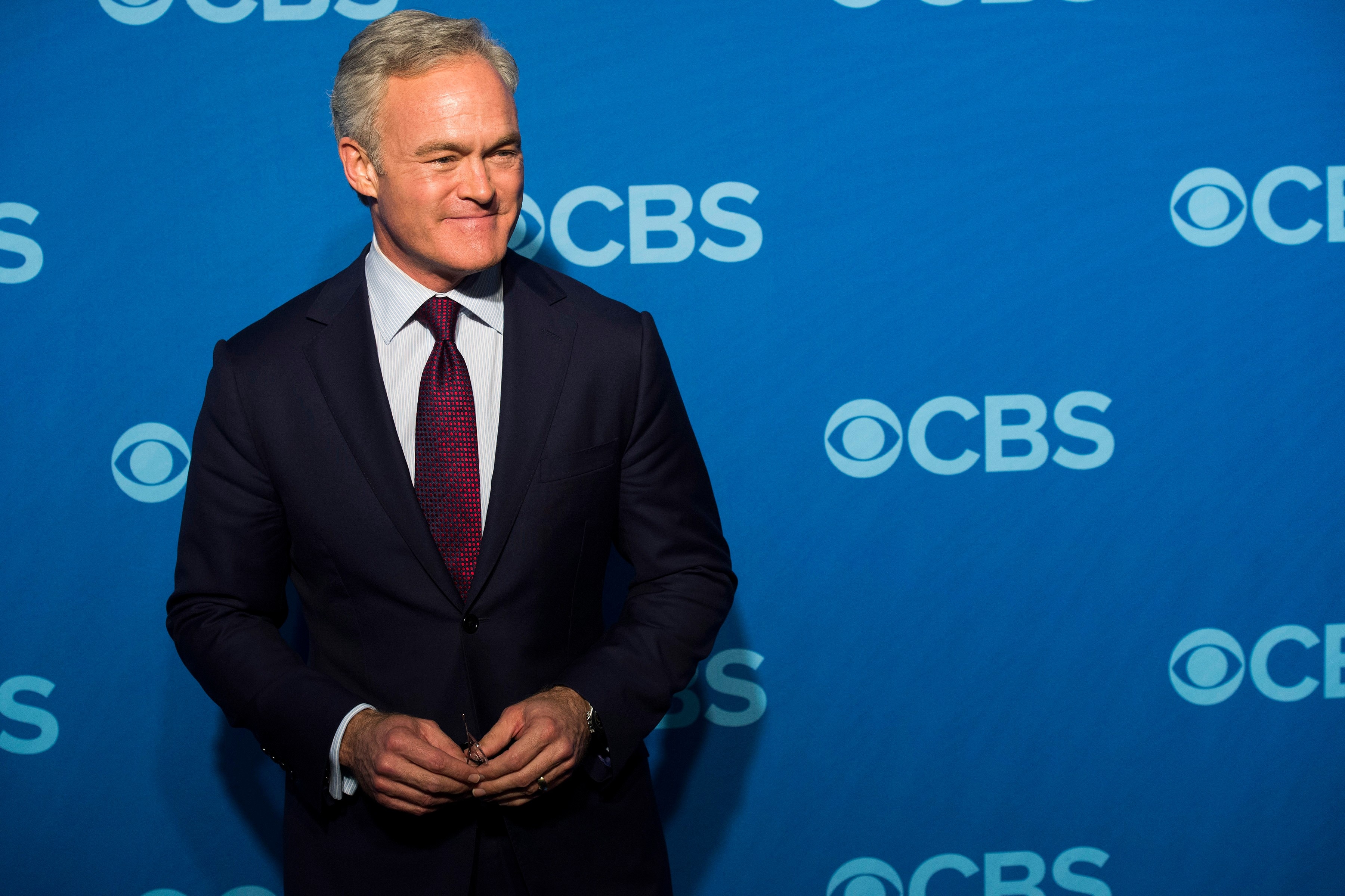 Scott Pelley, then-anchor of the "CBS Evening News," at the CBS Upfront in New York, May 15, 2013.