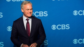 Scott Pelley, then-anchor of the "CBS Evening News," at the CBS Upfront in New York, May 15, 2013.