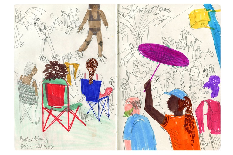 Sketches from Pride 2022.