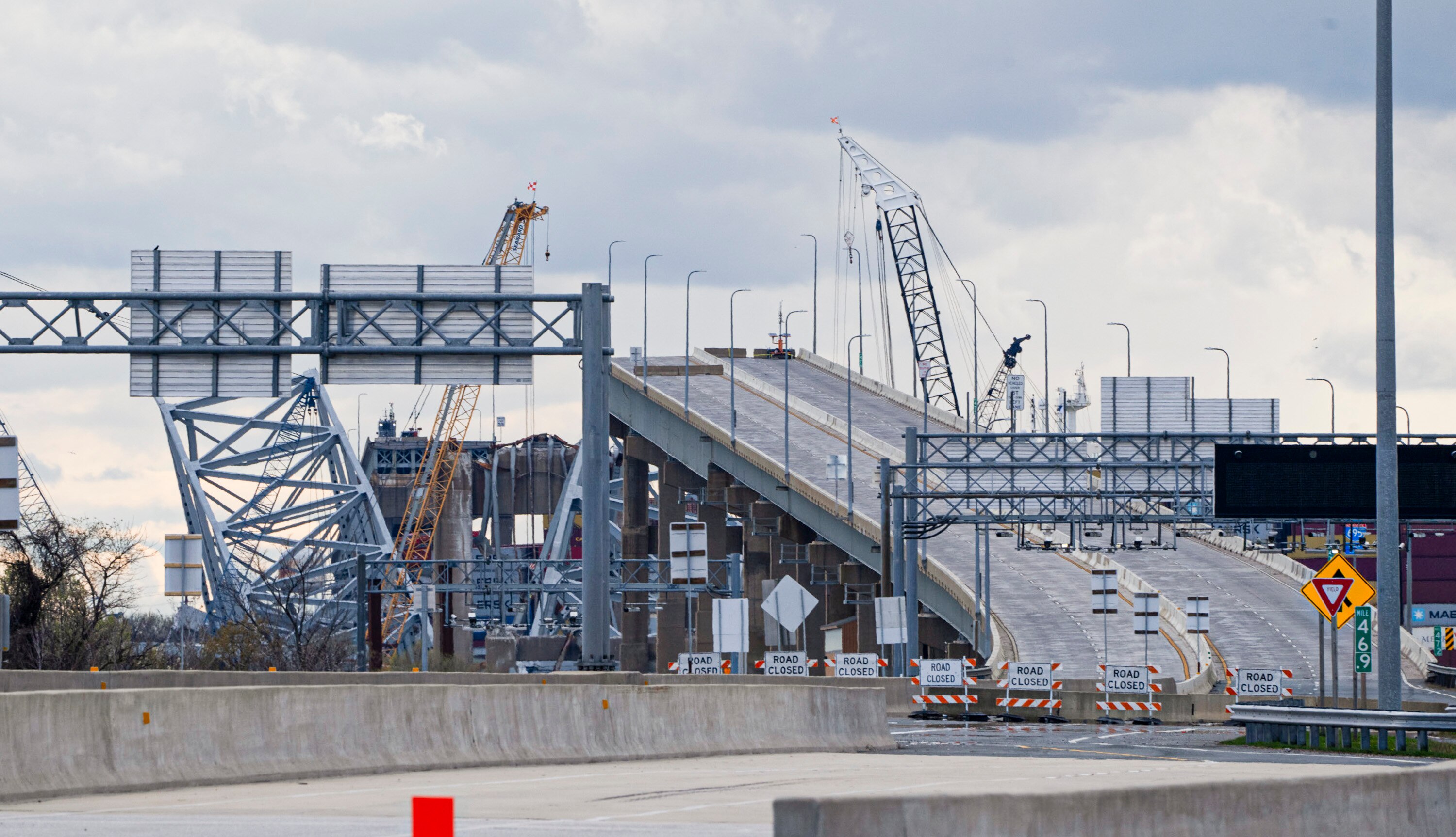The Francis Scott Key Bridge on April 5, 2024.