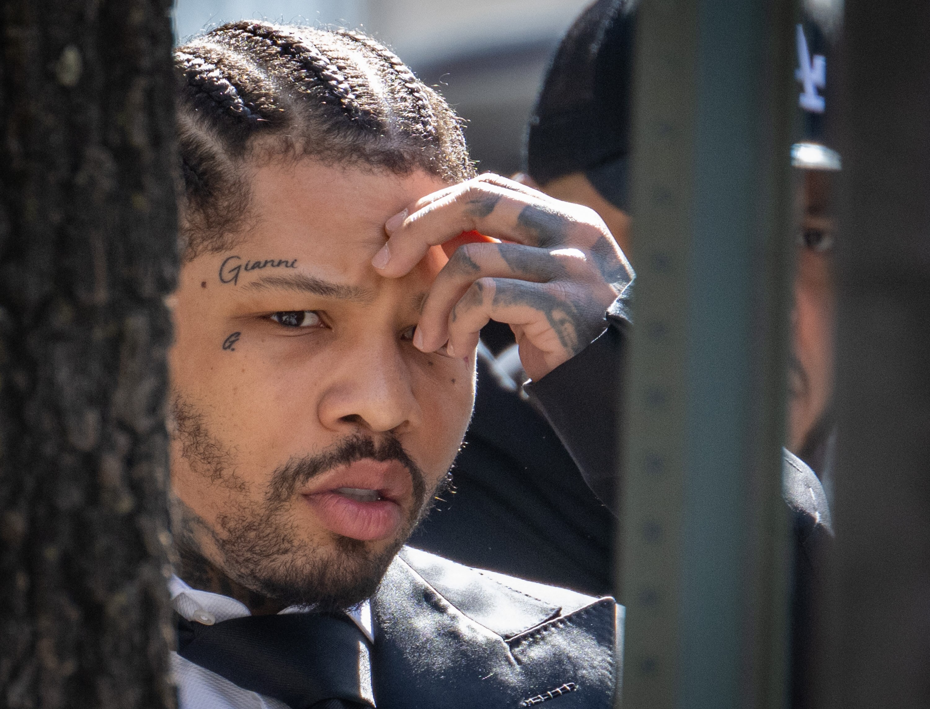 Gervonta Davis arrives at the Elijah E. Cummings Courthouse for a probation violation hearing Wednesday, March 12, 2025.