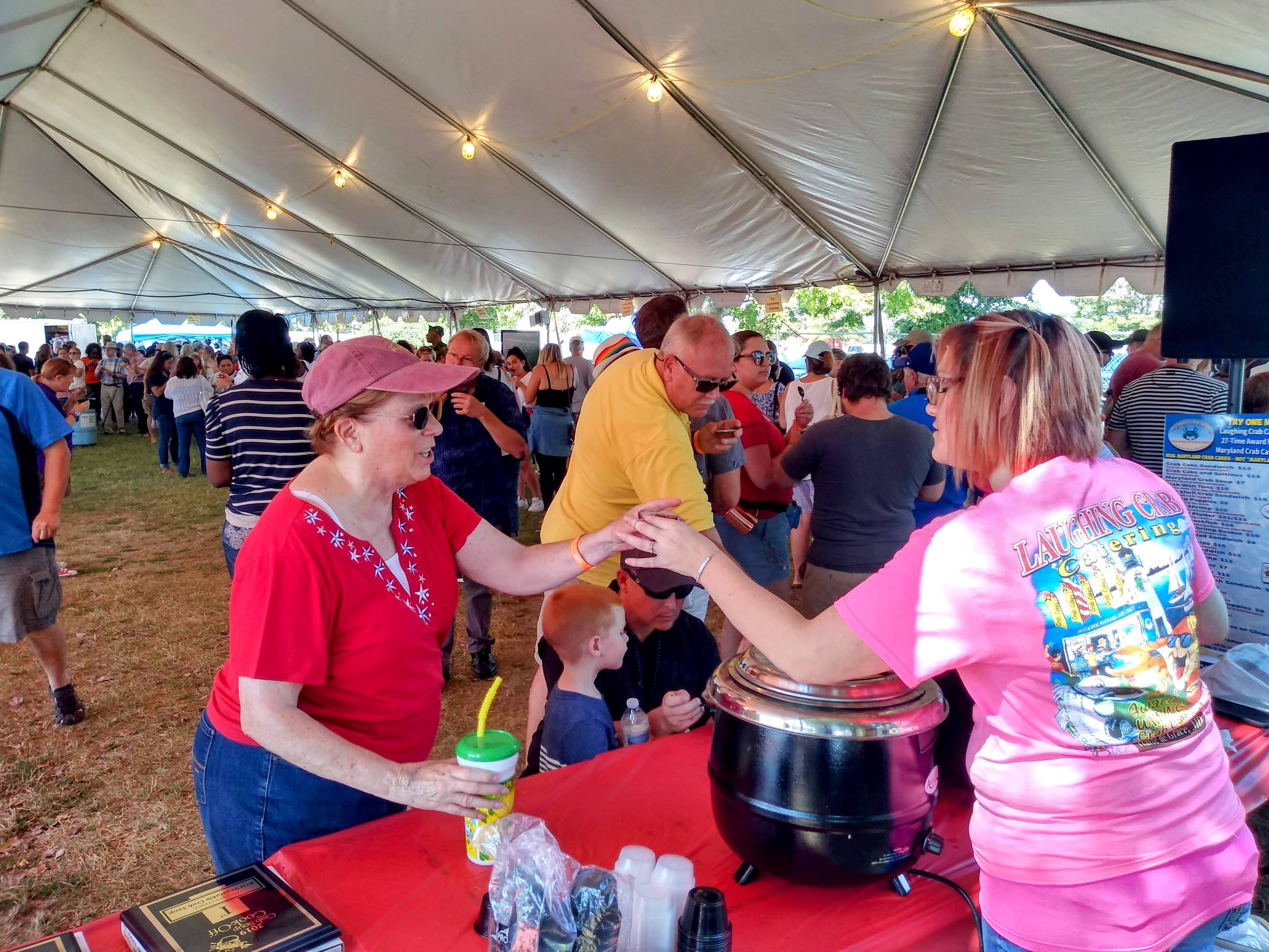 The Crab Soup Cook-off is a popular event at the Maryland Seafood Festival, which returns to Annapolis City Dock on Saturday.