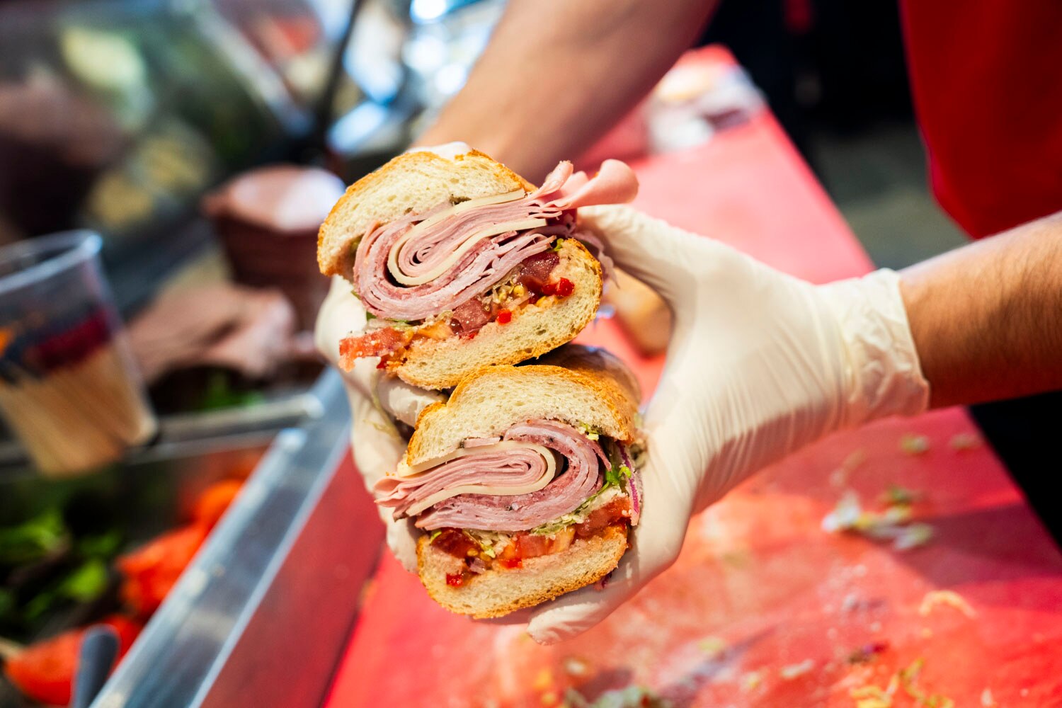 A freshly made "Real Italian" by Domenico DiPasquale on October 11, 2024.