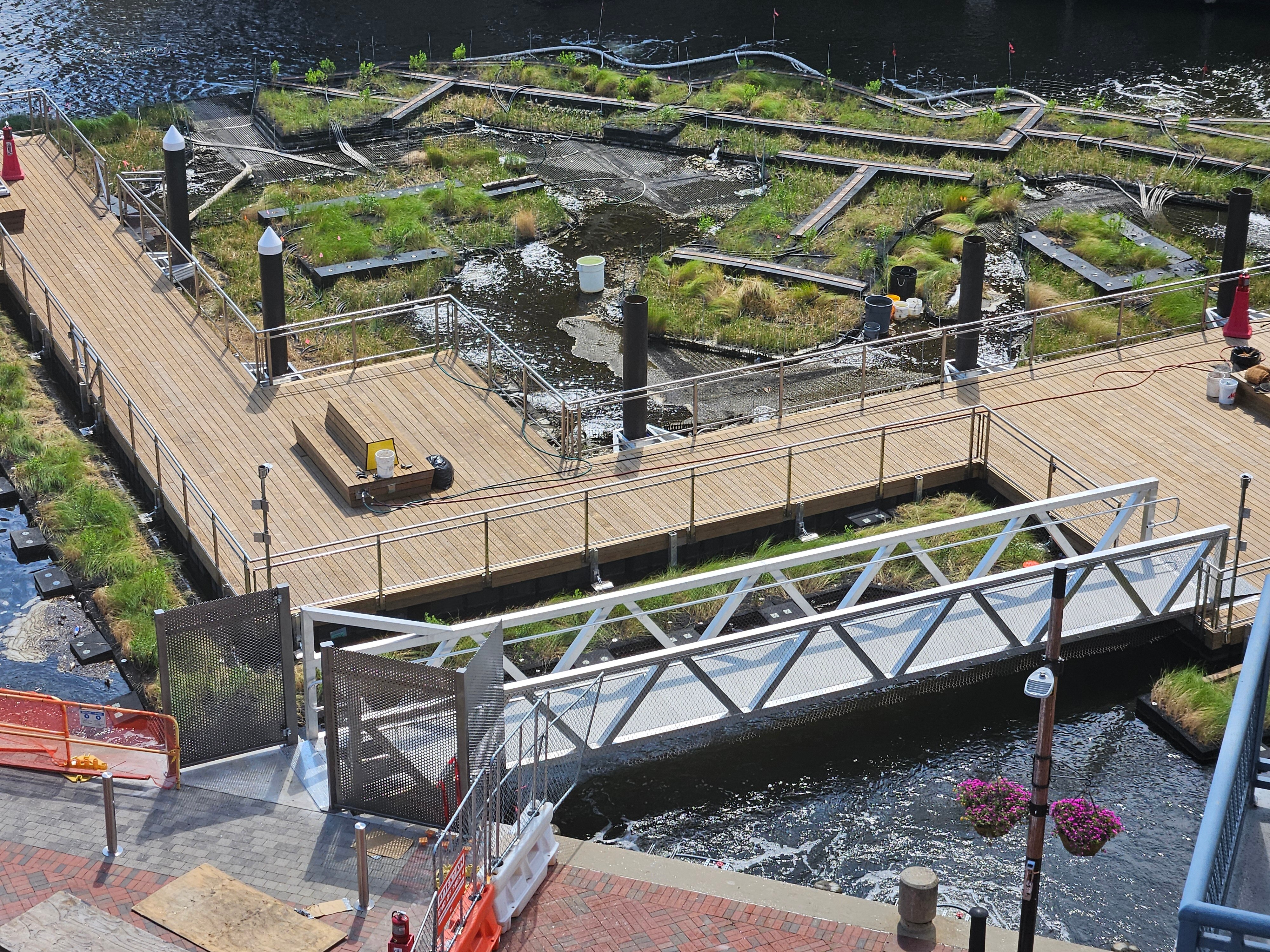 “Harbor Wetland,” a National Aquarium floating exhibit that re-creates a salt marsh habitat, will be open to the public Aug. 9, near the date of the aquarium’s 43rd anniversary.