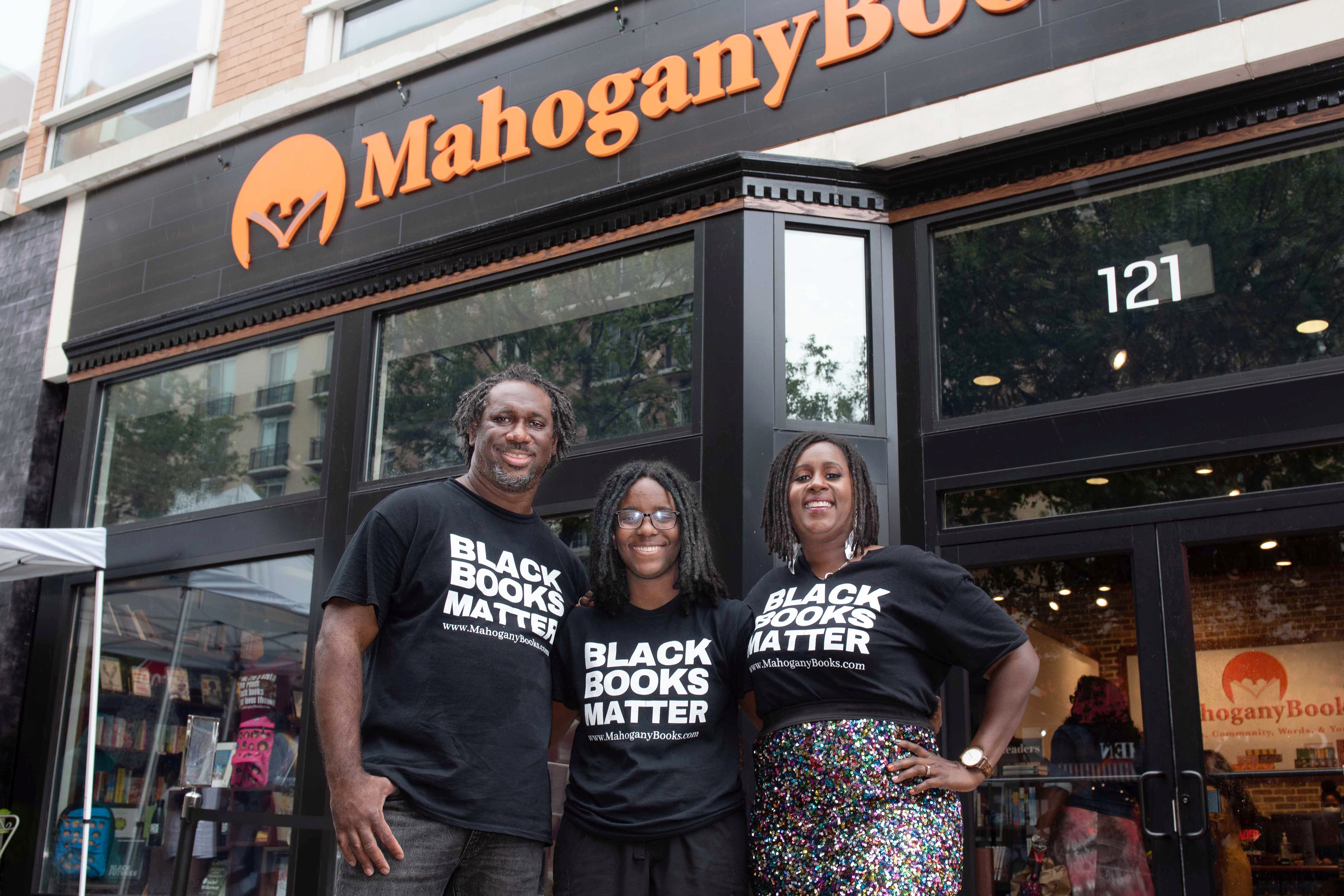 MahoganyBooks Owners/Founders Derrick A. Young, Adrian Young, and Ramunda Lark Young.