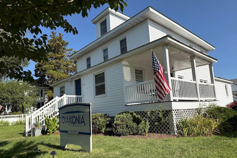 The outside of Diakonia, a program on the Eastern Shore in West Ocean City that was set up to help housing and food insecure people.