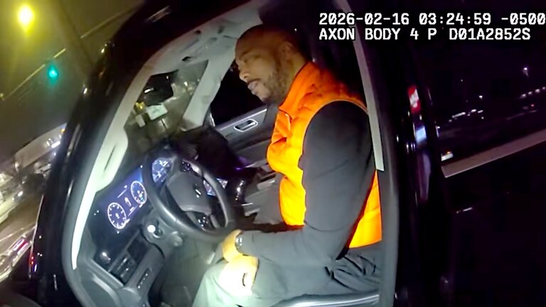 The Maryland Attorney General’s Office released body camera footage showing Samuel “Big Sam” Brown Jr. in his vehicle before an interaction with Baltimore County Police Officer Derek Hadel.