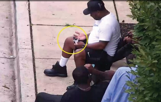 The federal indictment includes this photo of a man FBI agents say is Roderick Simms dealing drugs on Clay Street on Aug. 8, 2024.