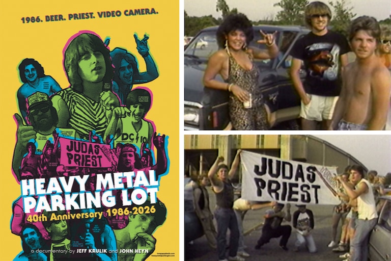 Scenes from the cult classic, "Heavy Metal Parking Lot." The documentary short, which was filmed in Landover, will celebrate its 40th anniversary at AFI Silver Theatre and Cultural Center on May 31.