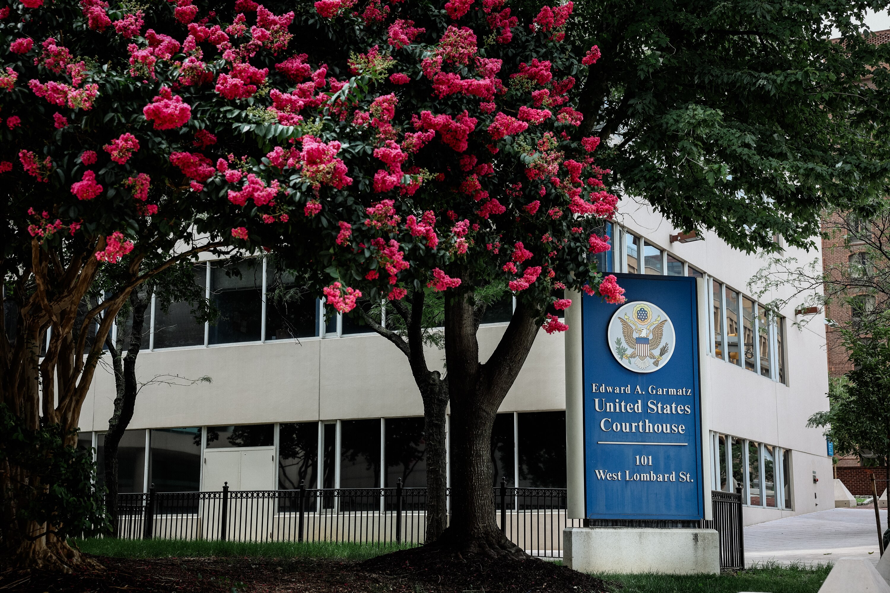 The Edward A. Garmatz United States District Courthouse is seen on July 23, 2025 in Baltimore, Maryland.
