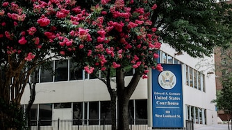 The Edward A. Garmatz United States District Courthouse is seen on July 23, 2025 in Baltimore, Maryland.