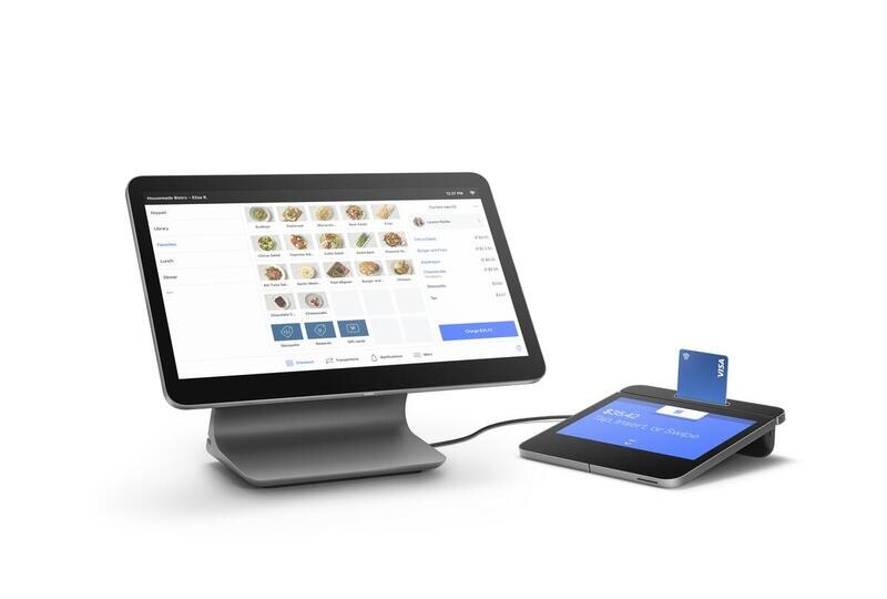 A register and card reader from Square Inc.