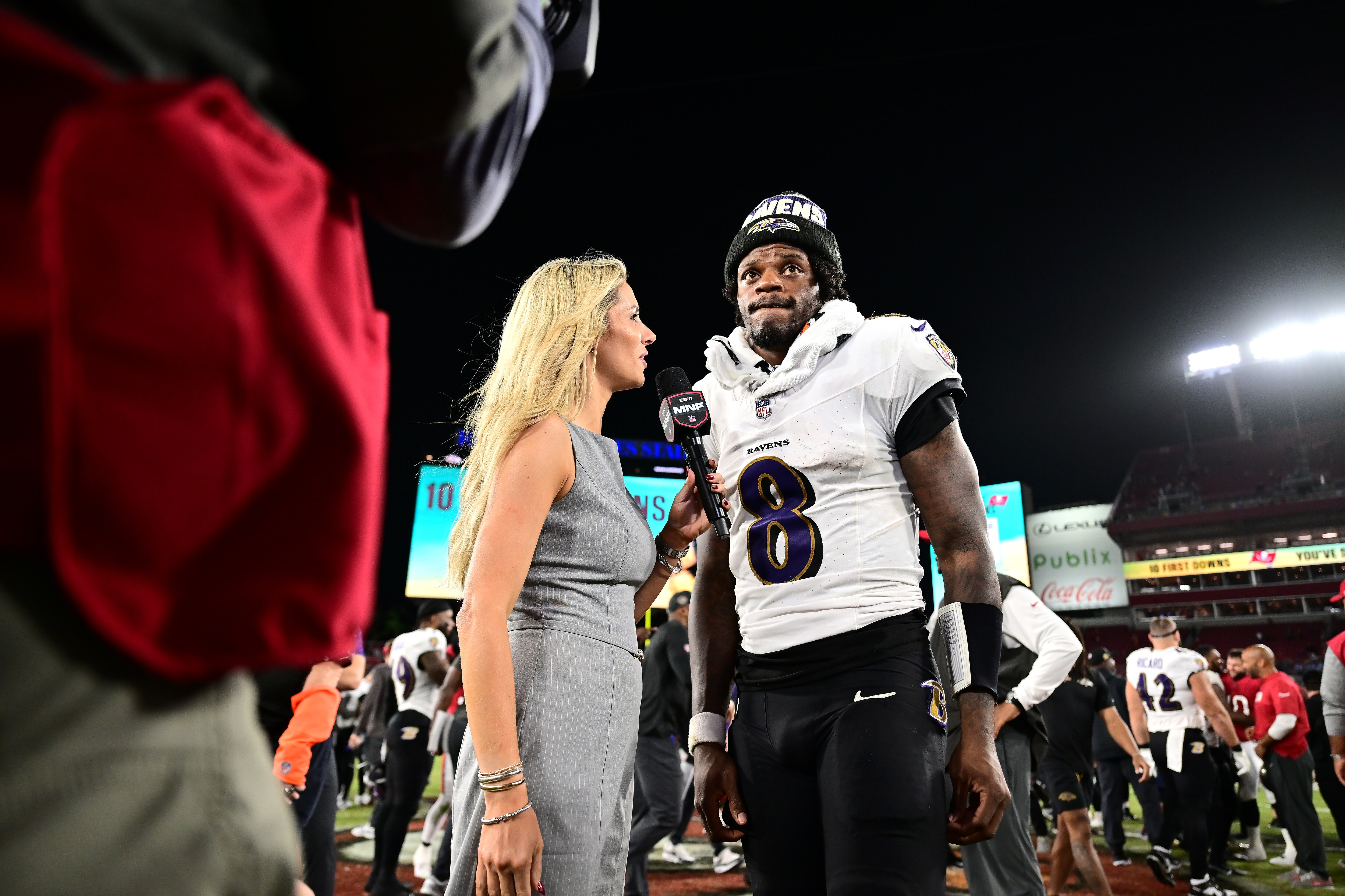 In Ravens quarterback Lamar Jackson’s eight career starts on Monday night, he is 6-2 with 20 passing touchdowns, two rushing touchdowns and no interceptions.