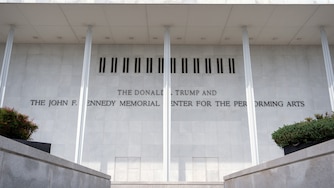 The John F. Kennedy Center for the Performing Arts is seen, Monday, June 1, 2026, in Washington.