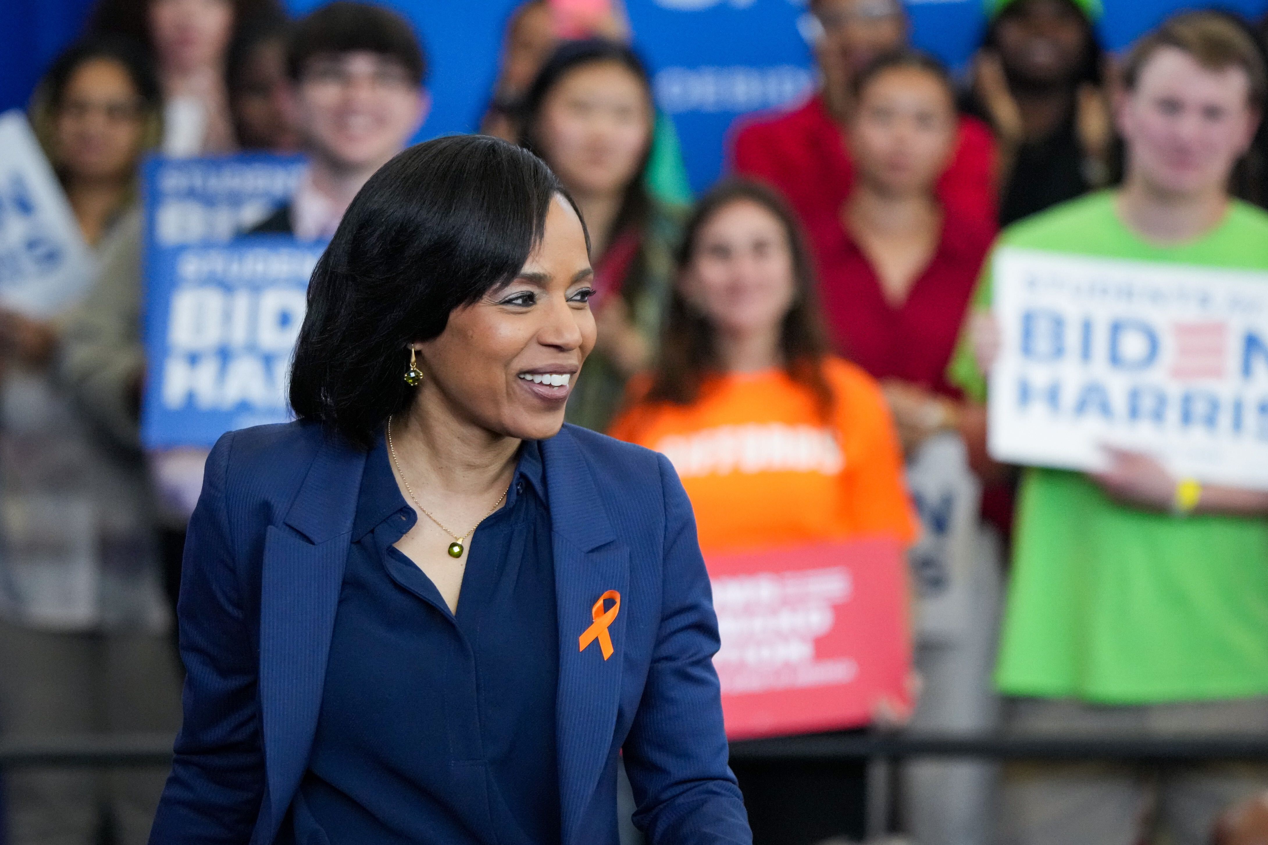 The Maryland Democratic Party is getting $250,000 to hire and train organizers for this year’s election, which features Angela Alsobrooks running for an open U.S. Senate seat against former Gov. Larry Hogan.