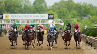 MAY 16, 2025 — The third undercard race goes underway on Preakness Friday, May 16, 2025, at Pimlico Race Course.