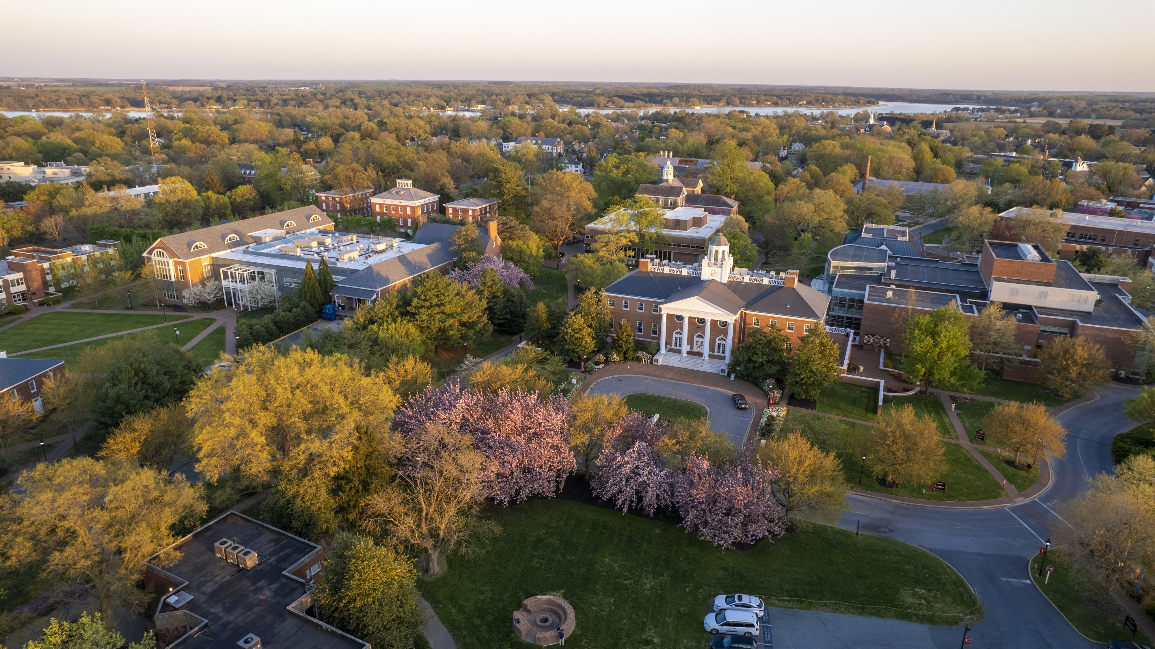 Campus photos of Washington College, in Kent County.