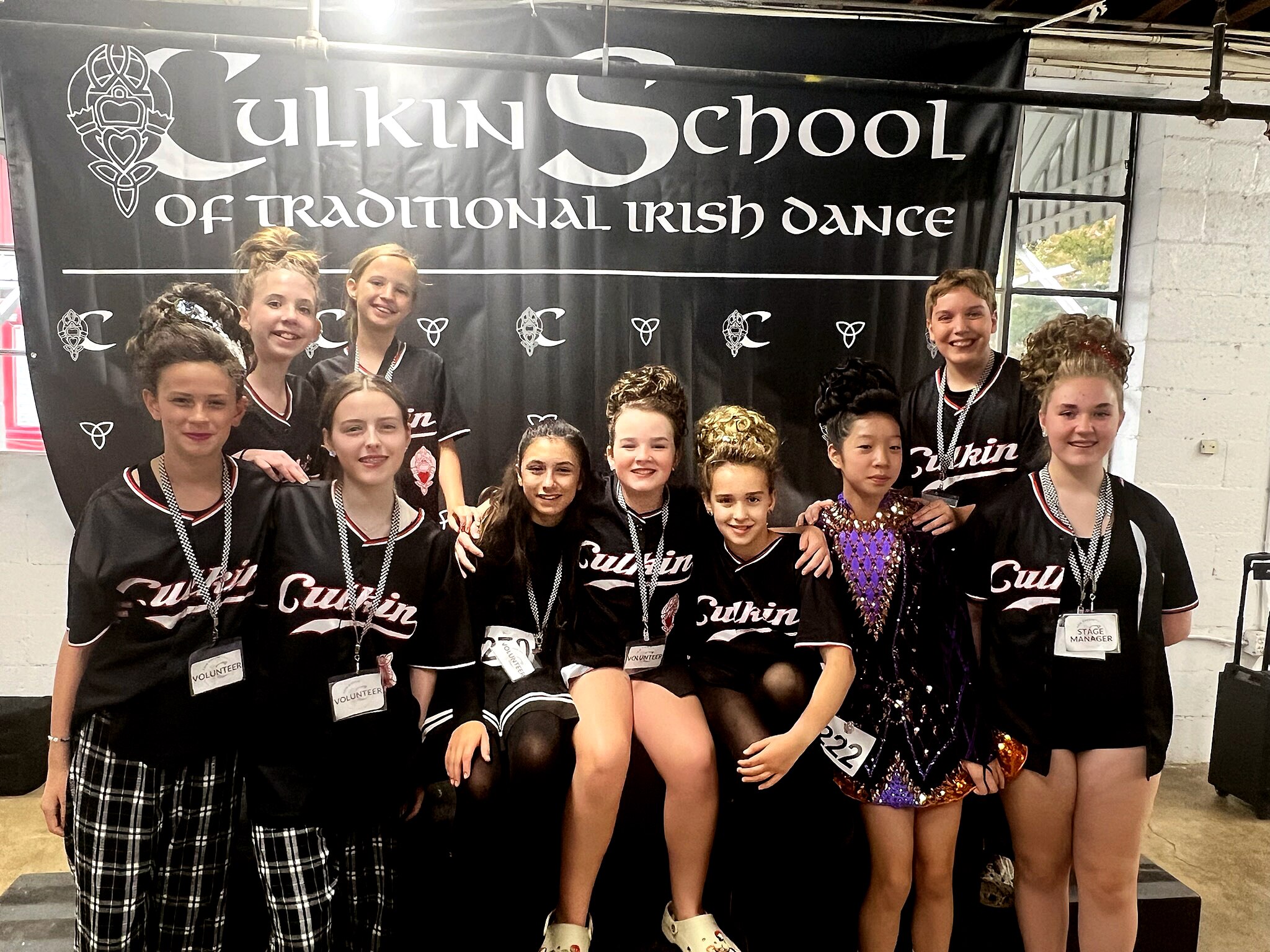 A group of volunteers and competitors at Feis Culkin 2024.
