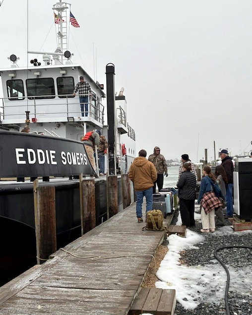 The Eddie Somers has spent recent days docked at the remote Smith and Tangier islands to deliver food and mail.