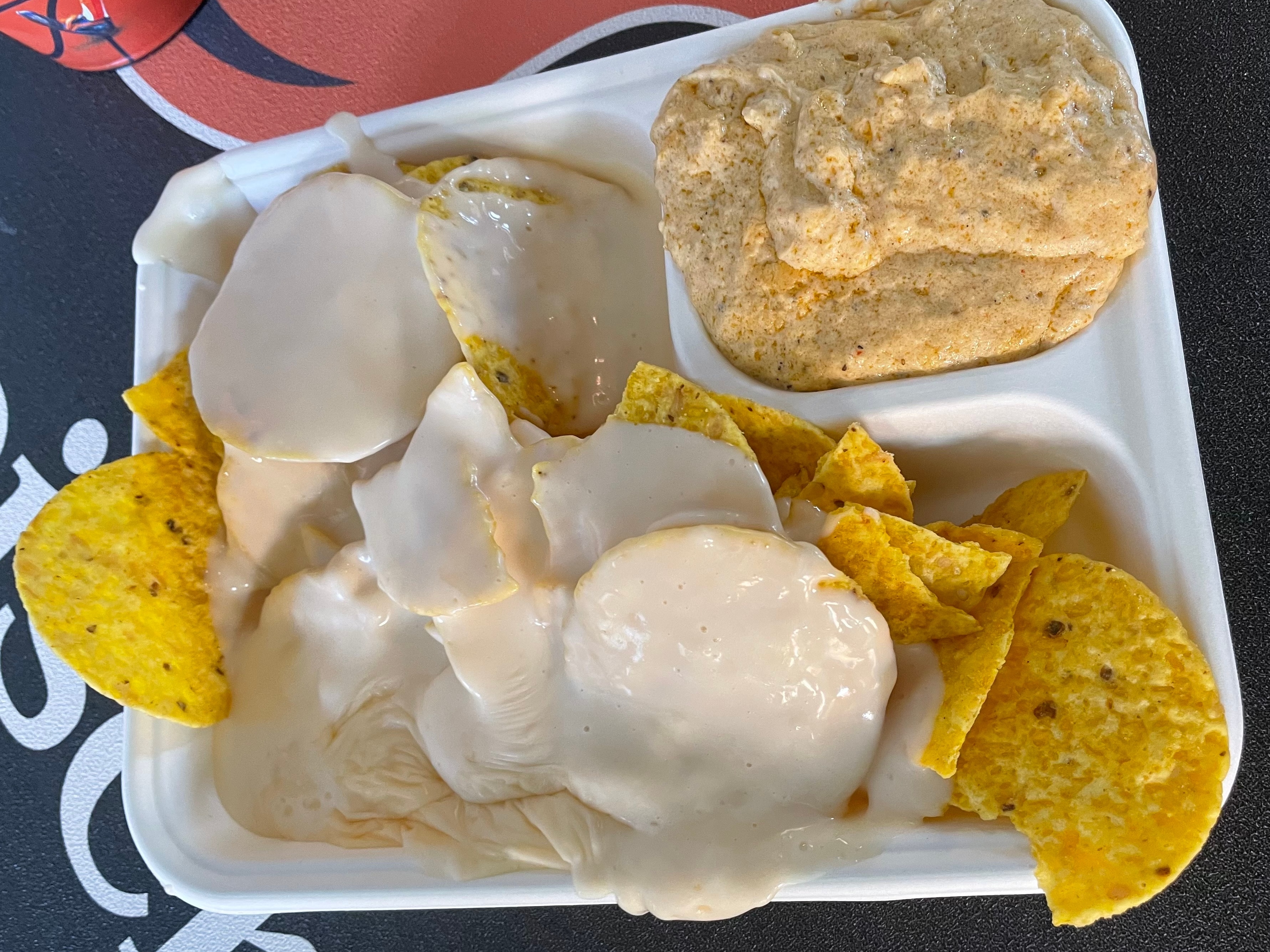 The Charm City loaded nachos at Camden Yards were a mess to eat.