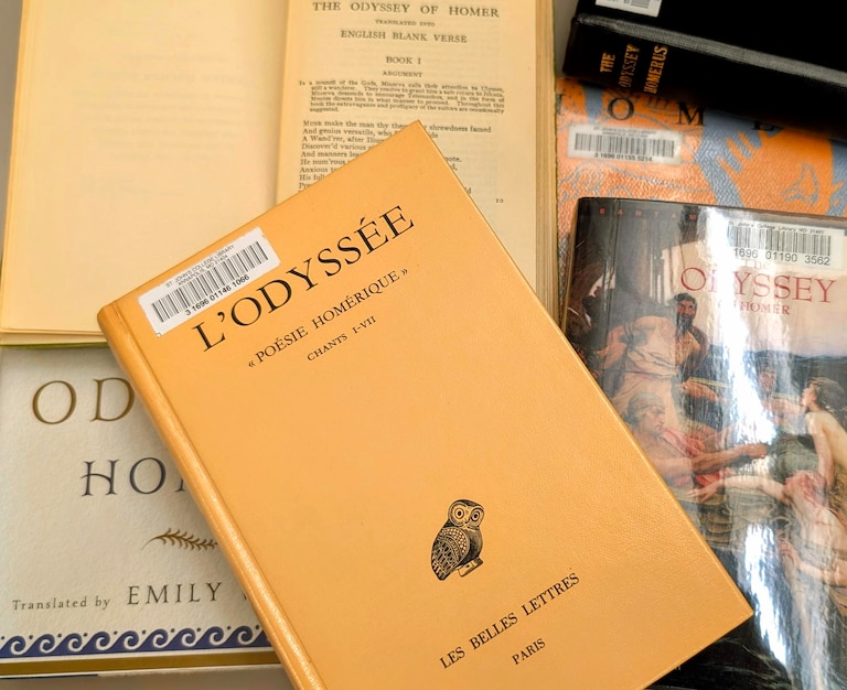 The library stacks at St. John's College contain more than 200 copies of 'The Odyssey," in English, French, Japanese and Ancient Greek.
