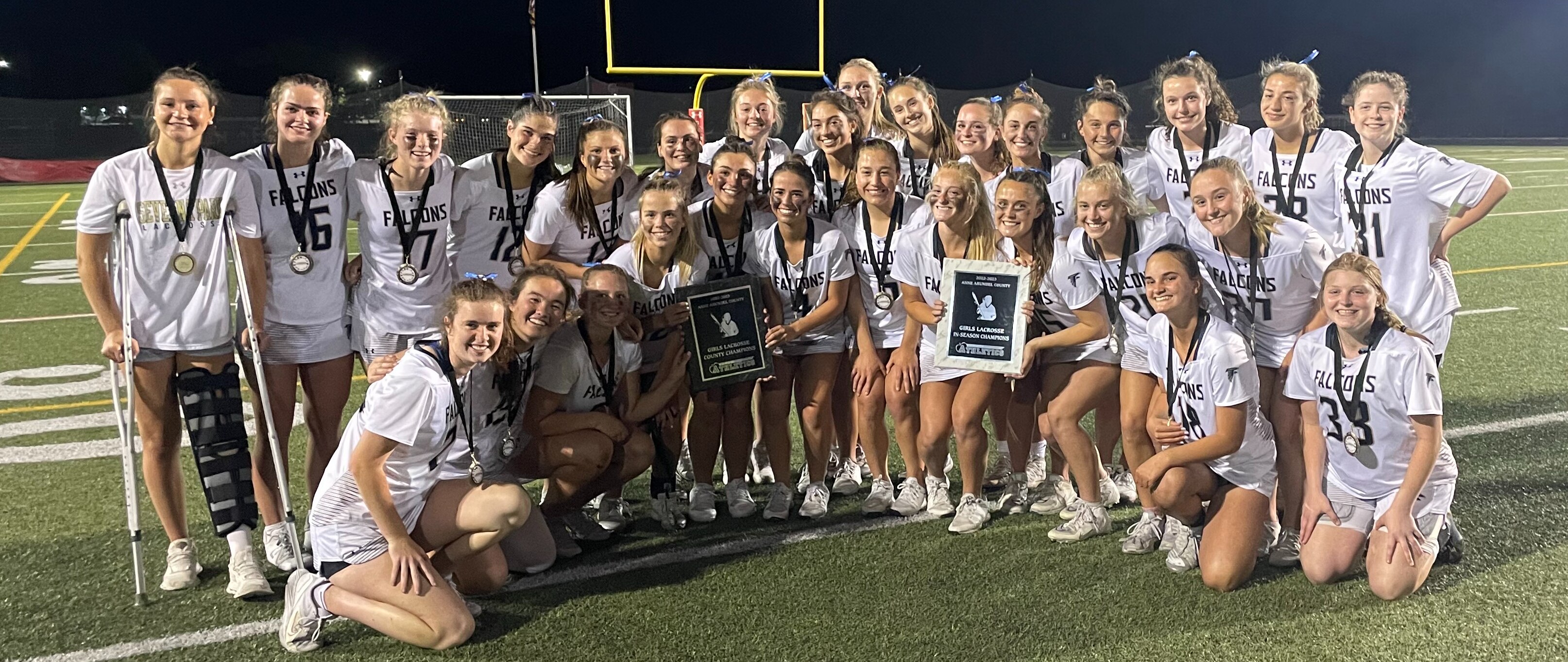 Severna Park is once again the best in Anne Arundel County girls lacrosse. The No. 9 Falcons defeated 10th-ranked Broadneck, 12-6, in the league final at Glen Burnie's Pop Whayland Stadium.