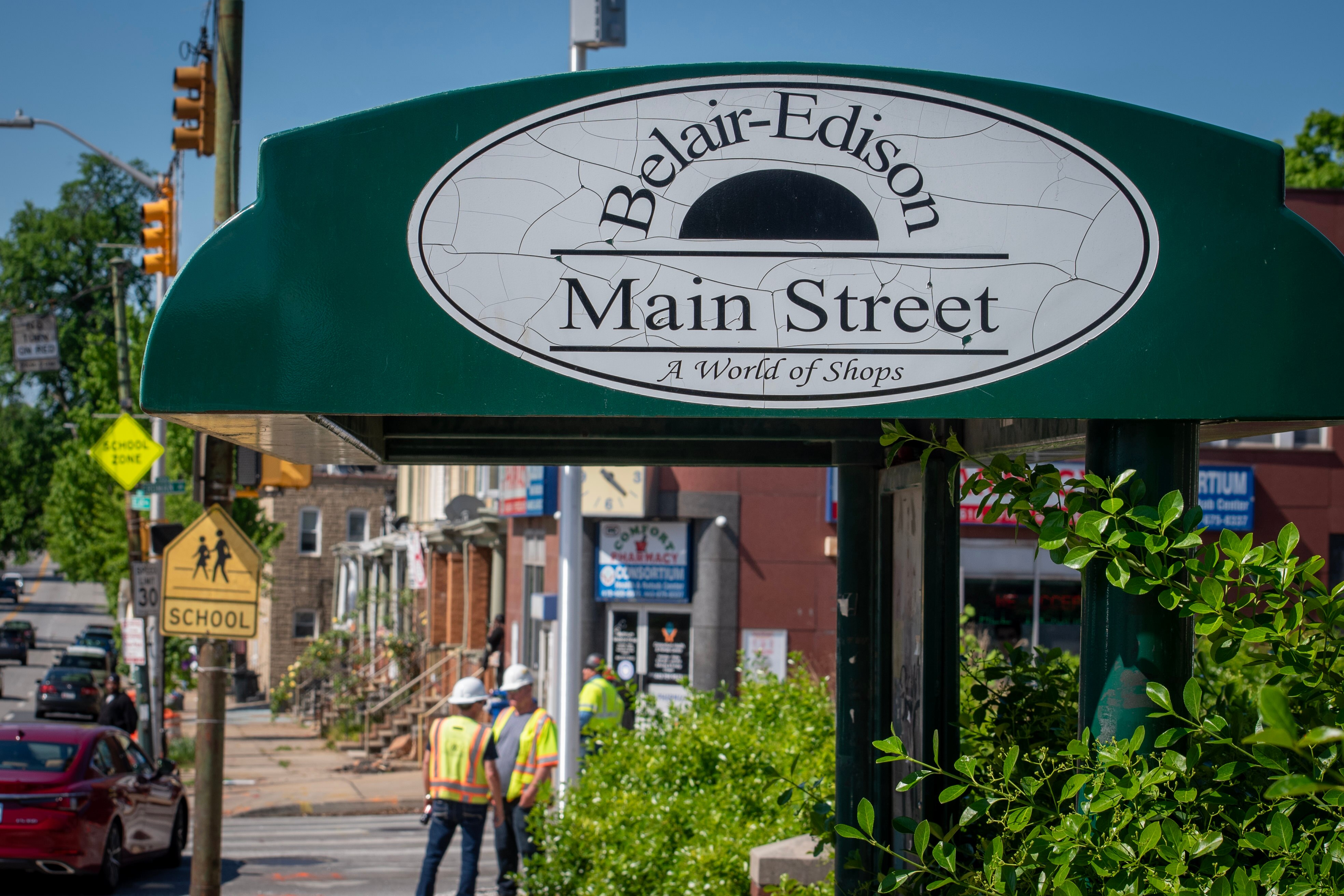 Belair-Edison business district (Robert Stewart/Capital News Service)