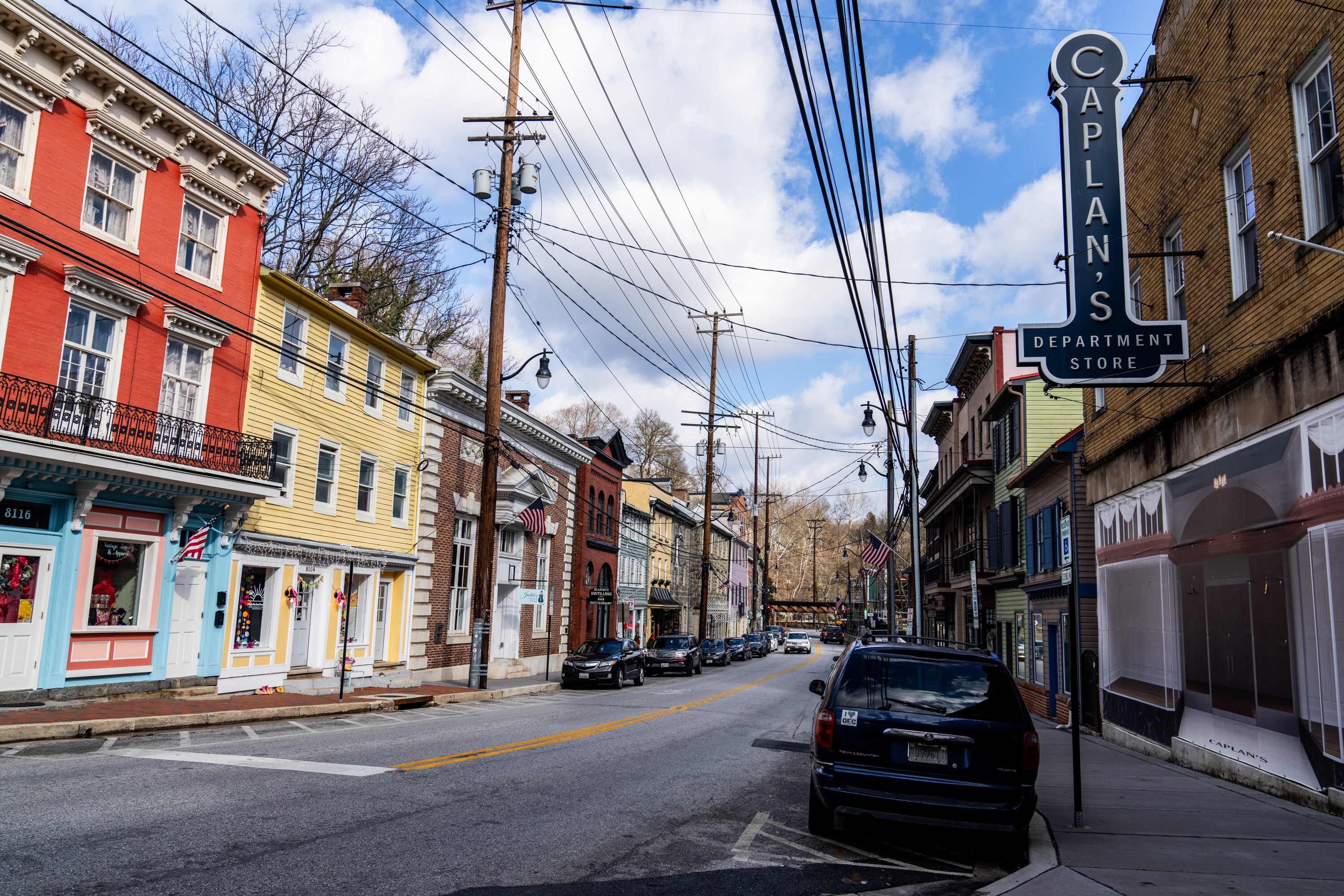 Old Ellicott City on Tuesday, Feb. 13, 2024.