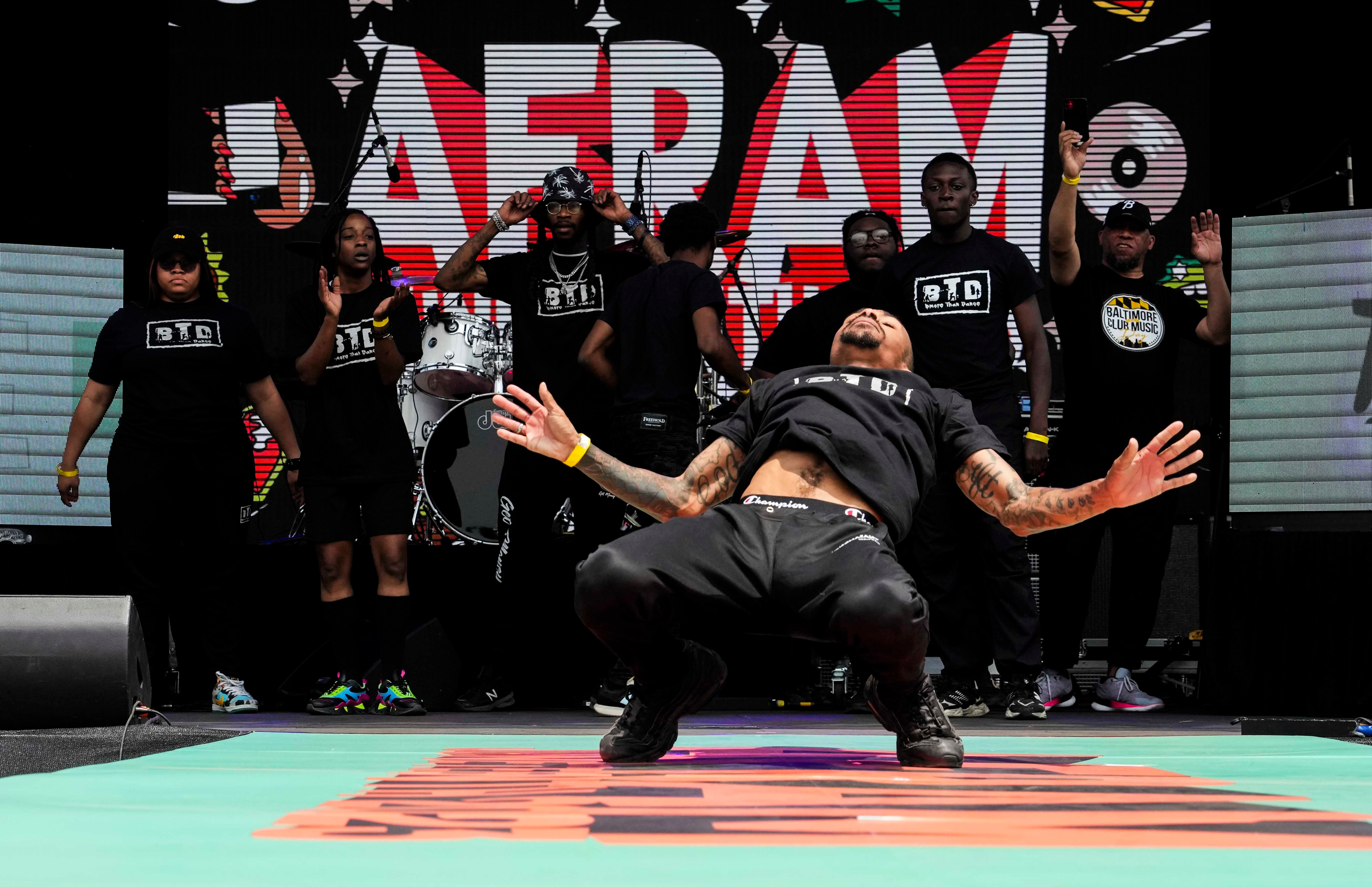 Dancers from TSU Dance Crew and BMore Than Dance Crew perform at AFRAM in 2023.