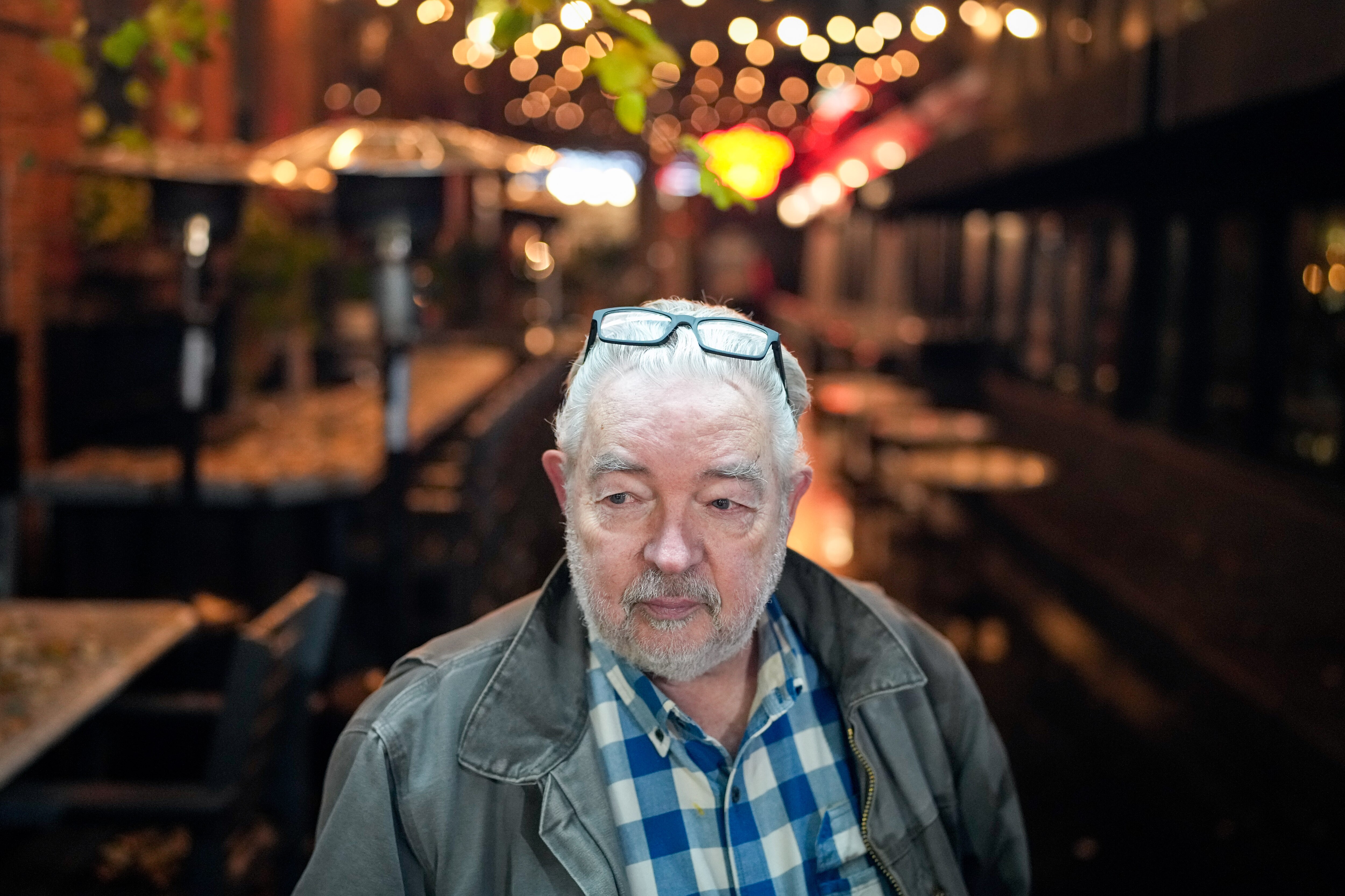 David Smith, owner of the Baltimore Sun, outside the Atlas Quarter building in Baltimore in December.