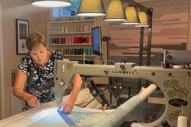 Becky Carr is one of several local quilters who took home prizes for her quilt creations at the Montgomery County Agricultural Fair.