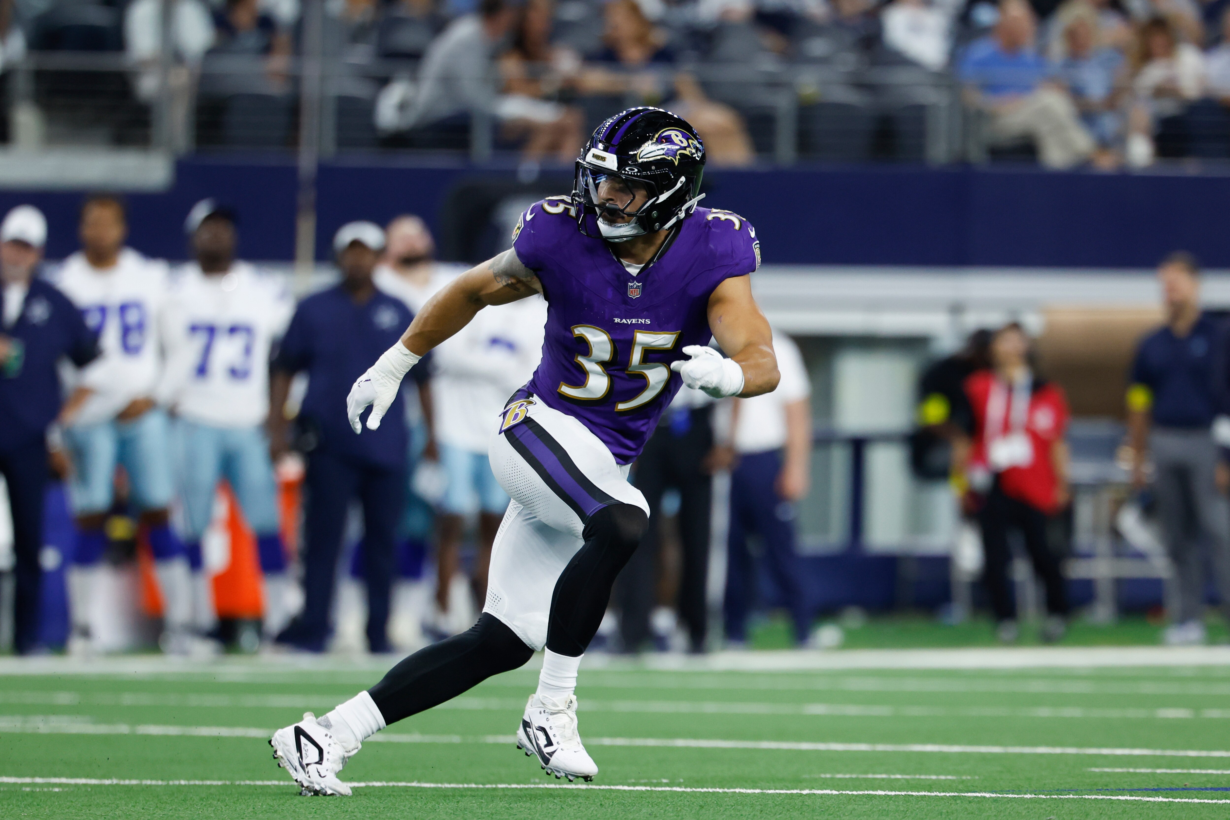 Jake Hummel is in his first season with the Ravens after beginning his career with the Los Angeles Rams, the Ravens’ next opponent.