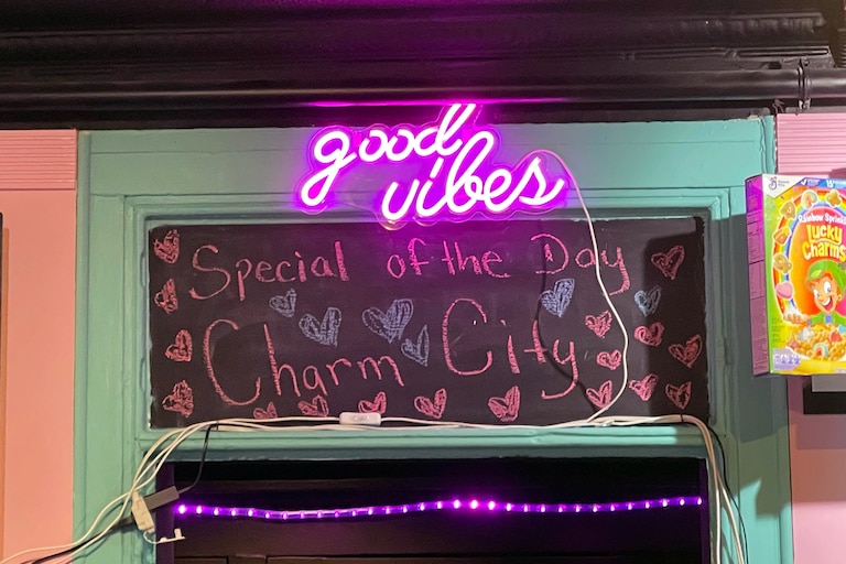 Signage to set the vibes at co-owners Brandi Forte and Noel Warner’s Day & Night Exotic Cereal Bar.