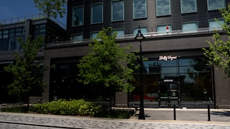 Scenes around the Baltimore Peninsula on June 30, 2025. Slutty Vegan recently moved in and has been popular with patrons.