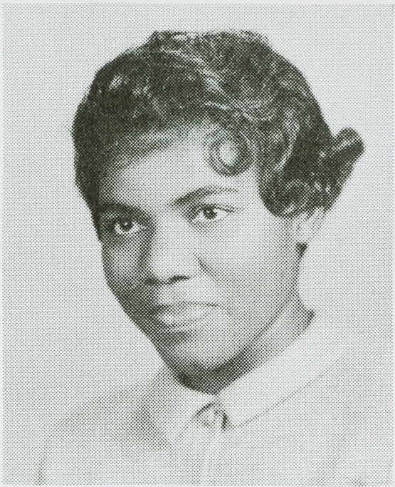Senior photo of Elaine Johnson, Class of 1959, Education major, first African American woman to graduate from University of Maryland, College Park.