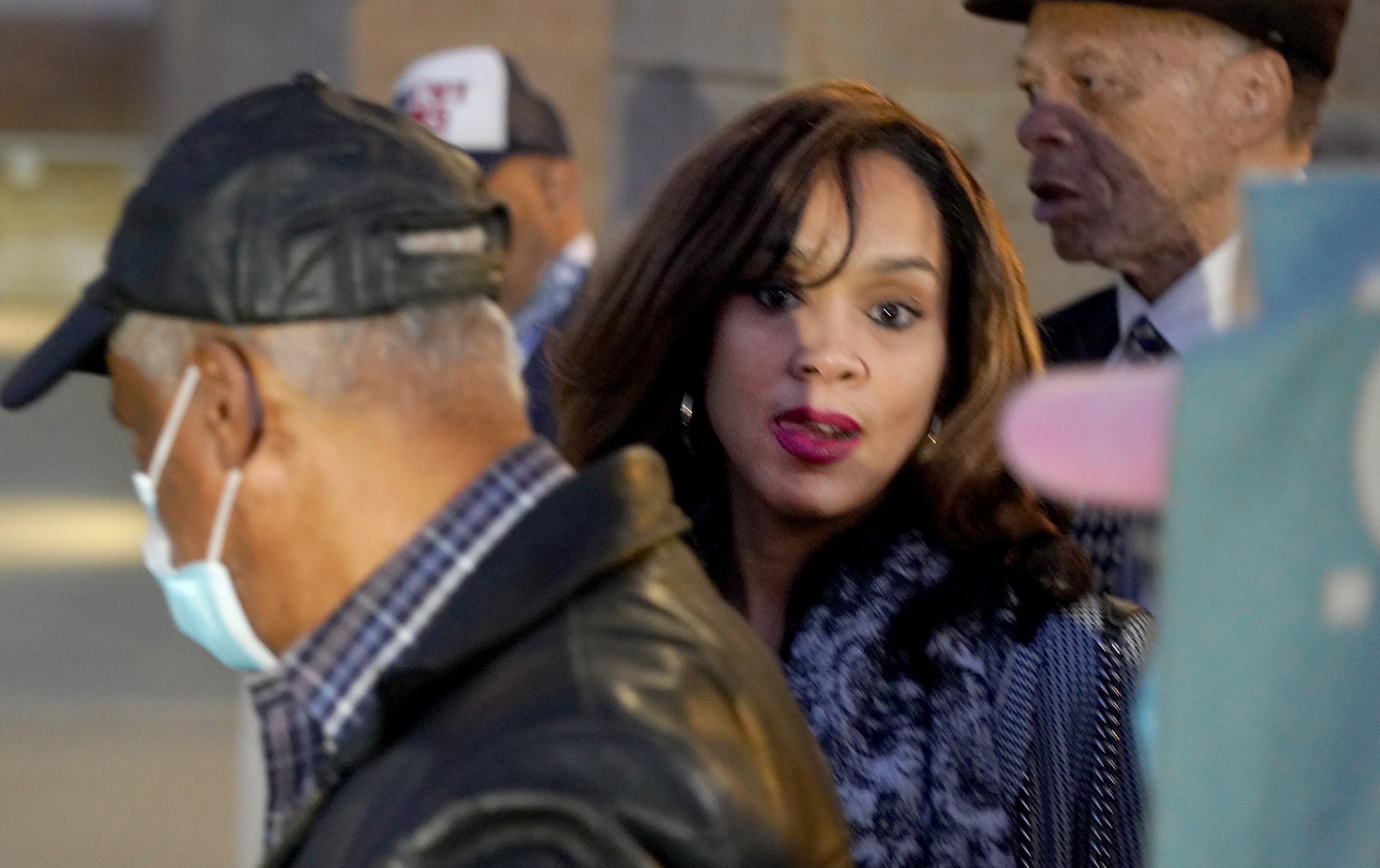 Former Baltimore State’s Attorney Marilyn Mosby leaves U.S. District Court in Greenbelt on Tuesday after a jury found her guilty of one of two counts of making a false statement on a loan application.