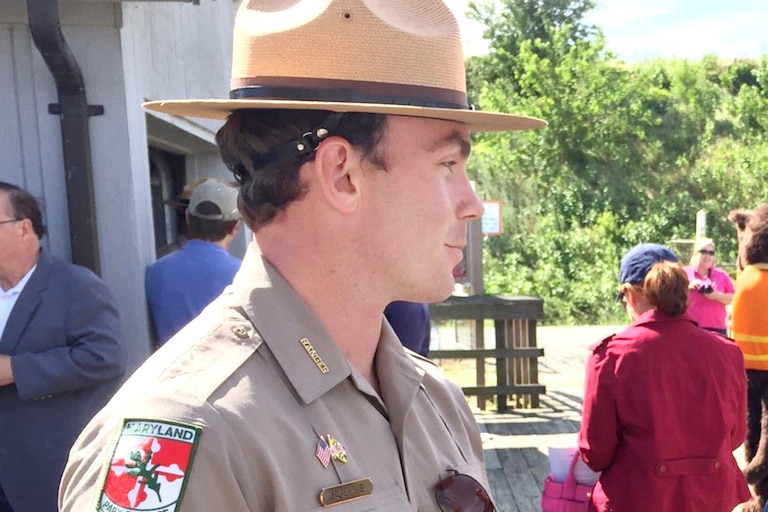Dean Hughes, shown at a 2016 event, began working in the park system in 2009 and became assistant park manager at Gunpowder Falls State Park in 2015. He recently left the agency amid questions about his conduct.
