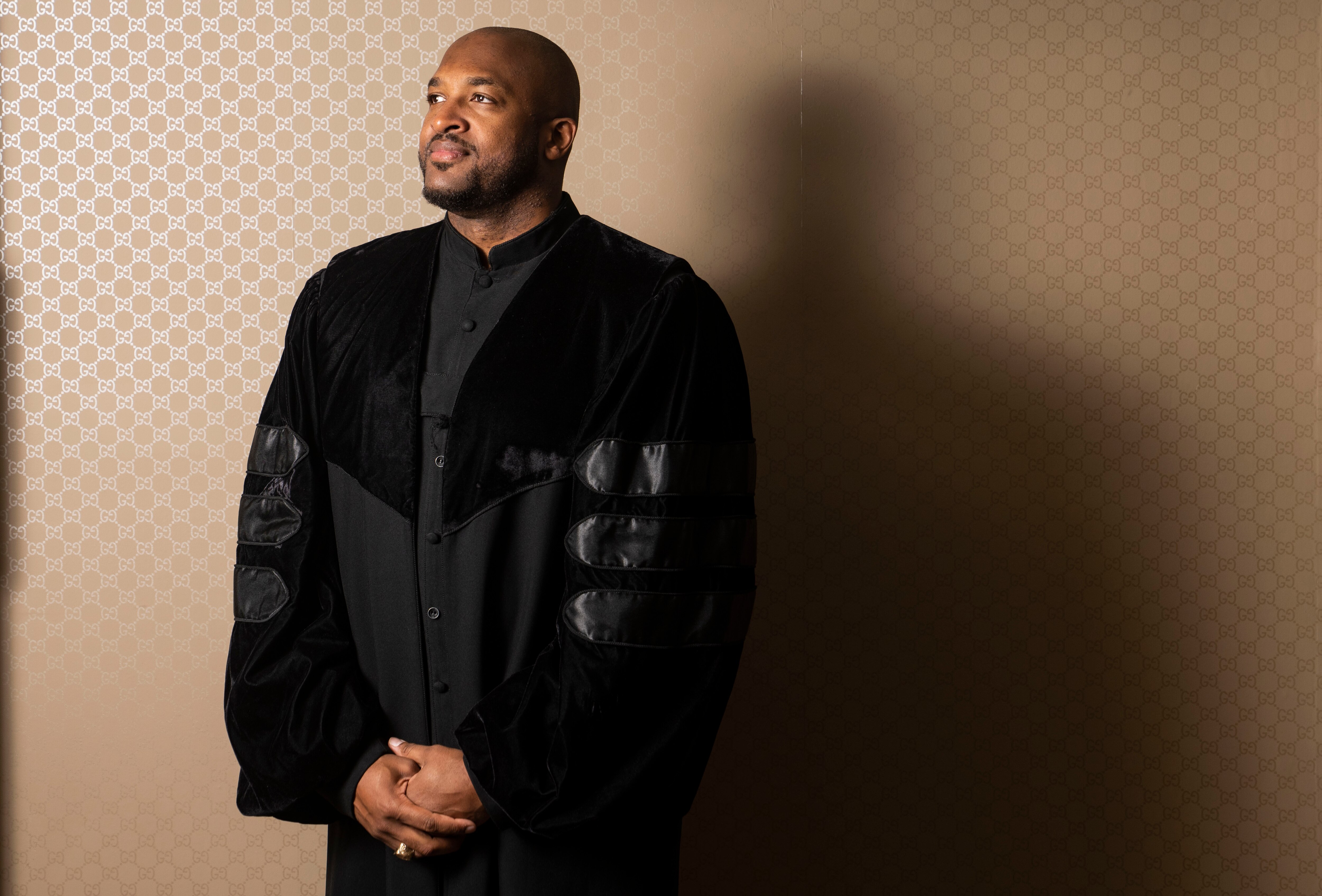 Rev. Robert Turner poses for a portrait at Empowerment Temple AME Church, in Baltimore, Sunday, September 15, 2024.
