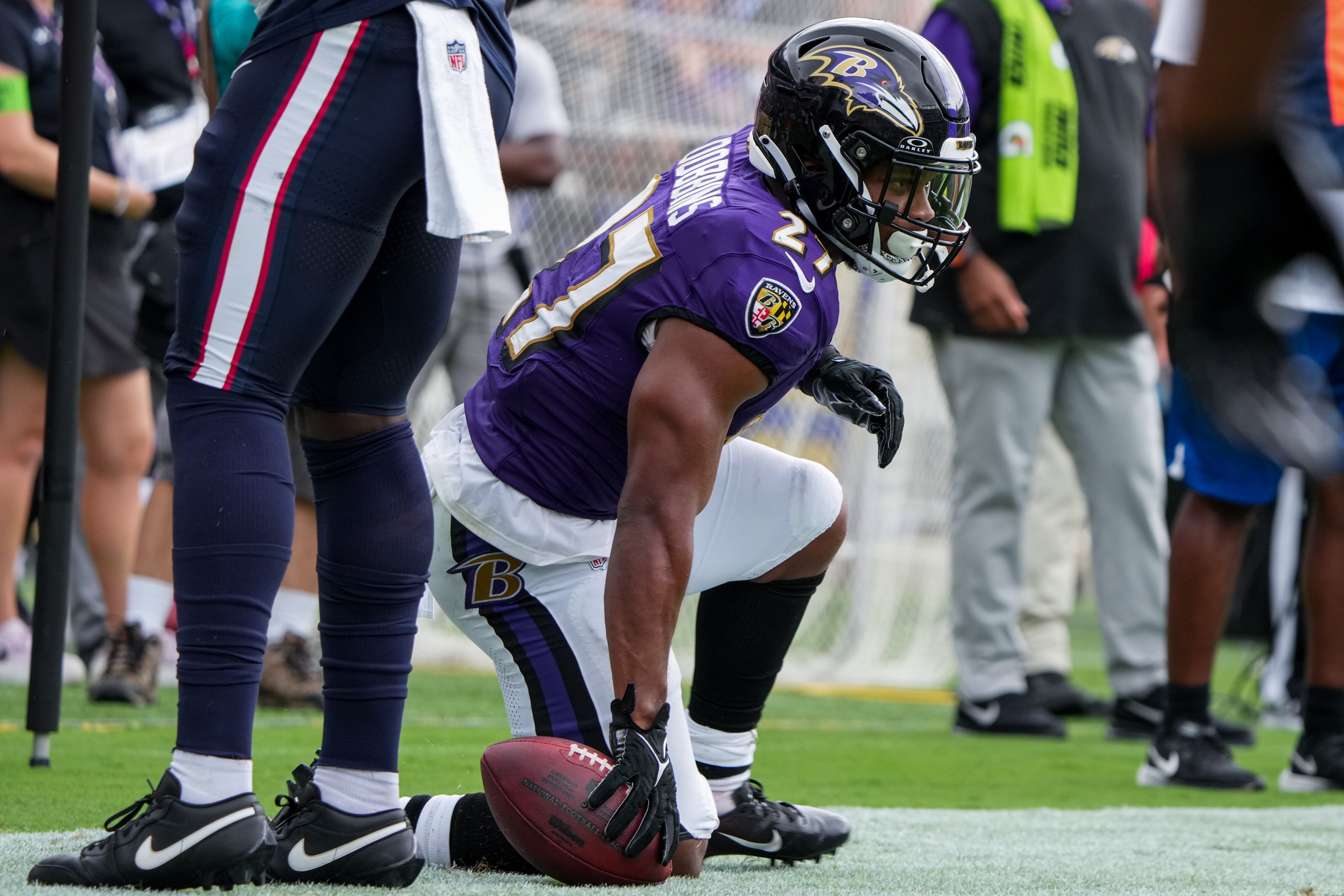 Ravens running back J.K. Dobbins could be back with the team next year after his season ended Sunday with a torn Achilles.
