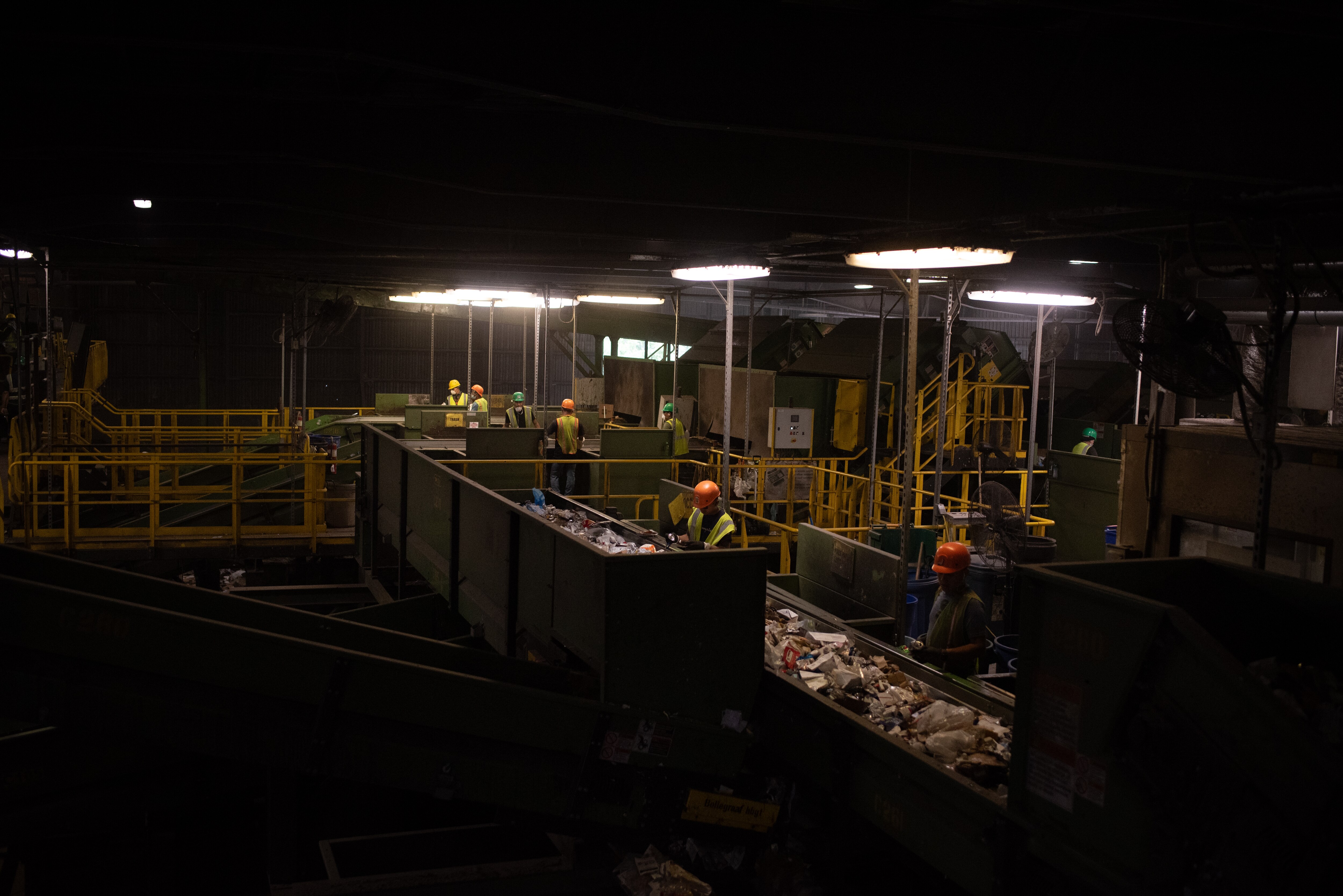 The materials recovery facility (MRF) in Baltimore County. September 7, 2023.